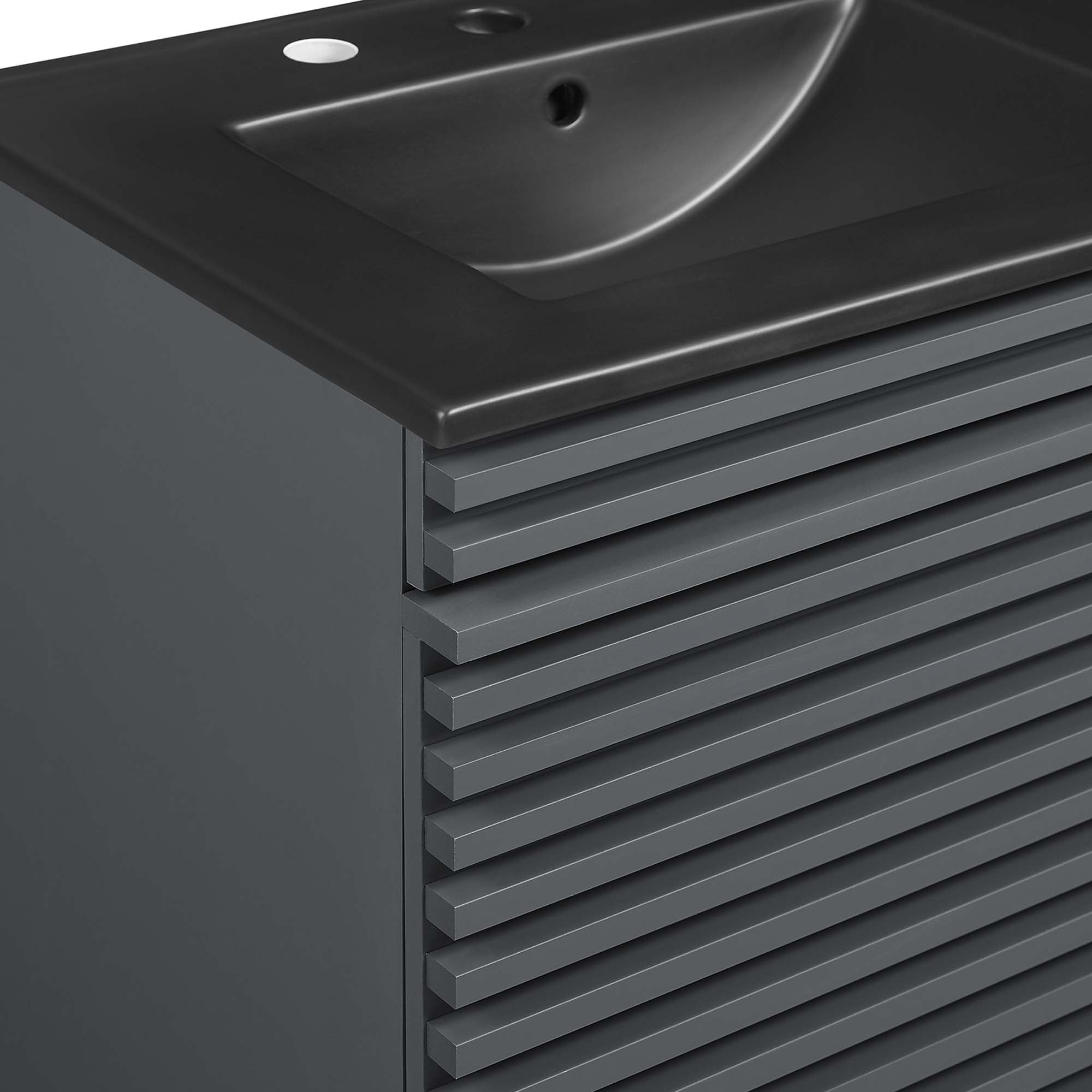 Render 48" Wall-Mount Bathroom Vanity Basin Included by Modway