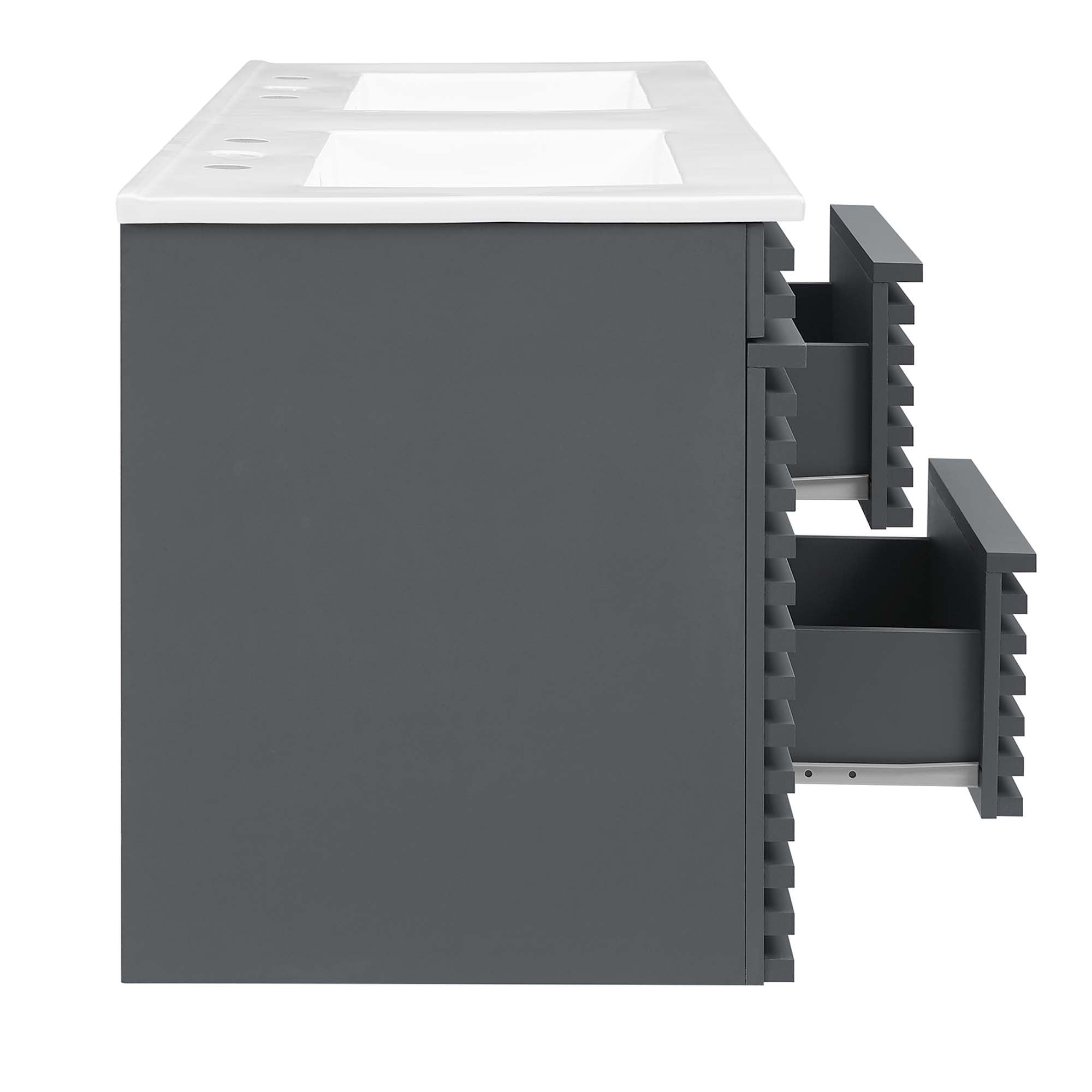 Render 48" Wall-Mount Bathroom Vanity Basin Included by Modway