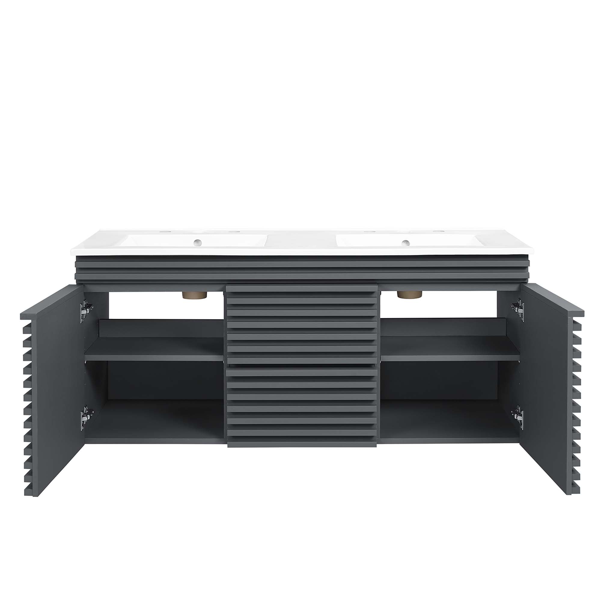 Render 48" Wall-Mount Bathroom Vanity Basin Included by Modway