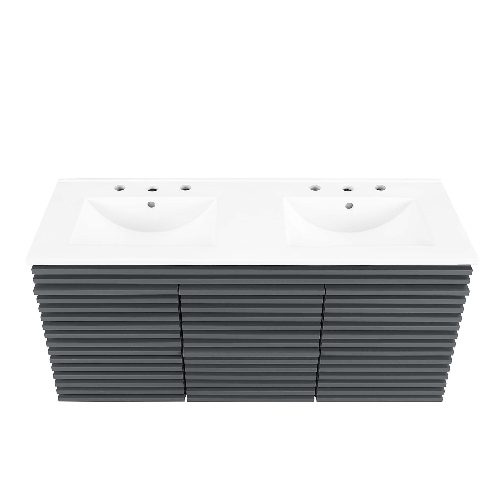 Render 48" Wall-Mount Bathroom Vanity Basin Included by Modway