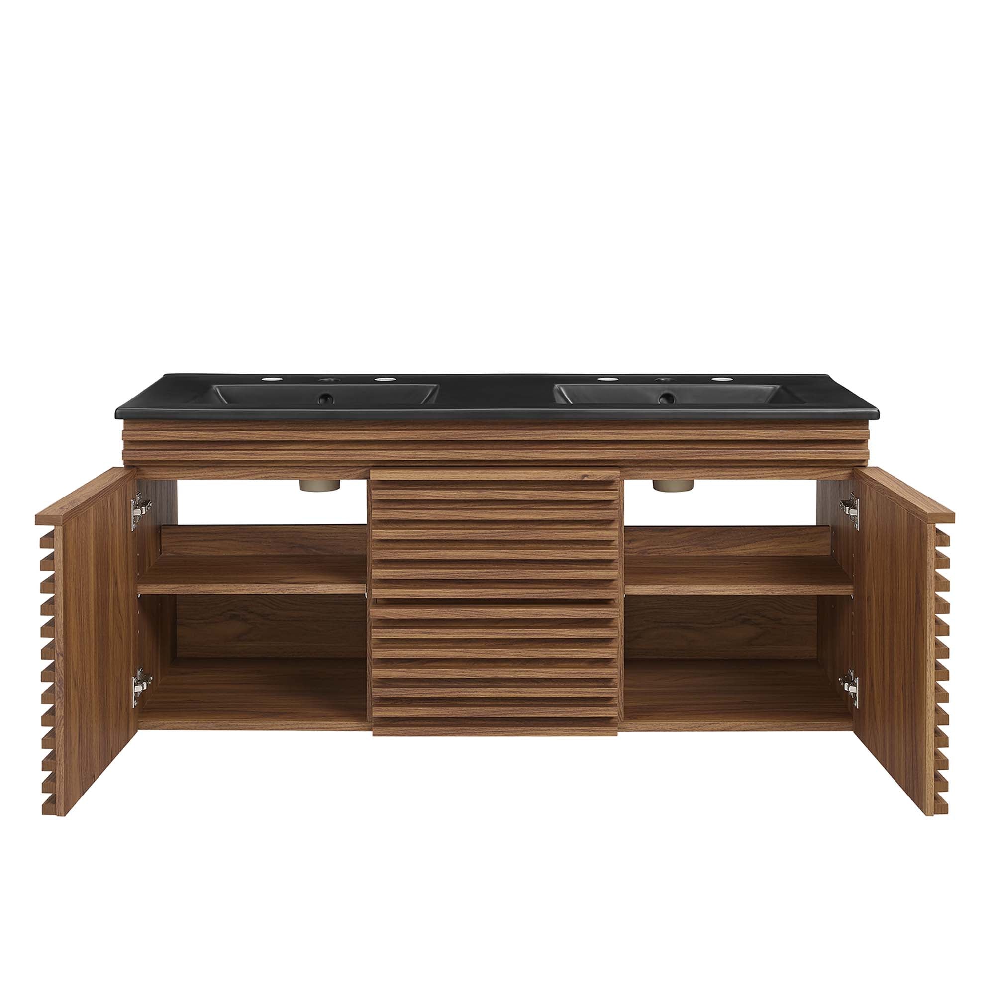 Render 48" Wall-Mount Bathroom Vanity Basin Included by Modway