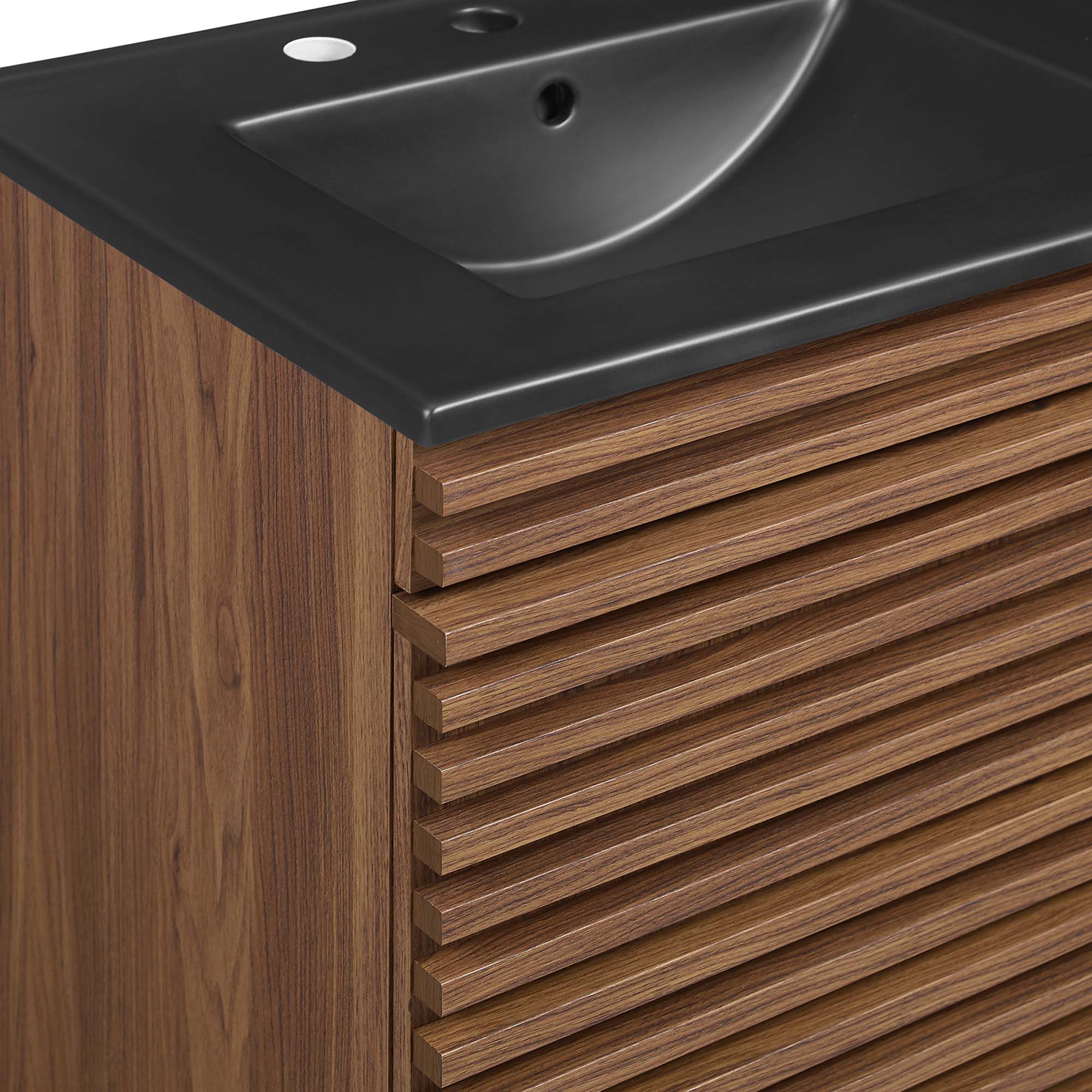 Render 48" Wall-Mount Bathroom Vanity Basin Included by Modway