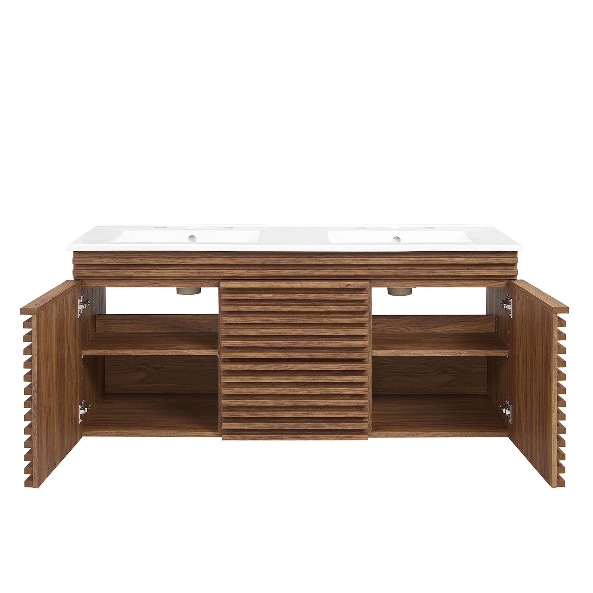 Render 48" Wall-Mount Bathroom Vanity Basin Included by Modway