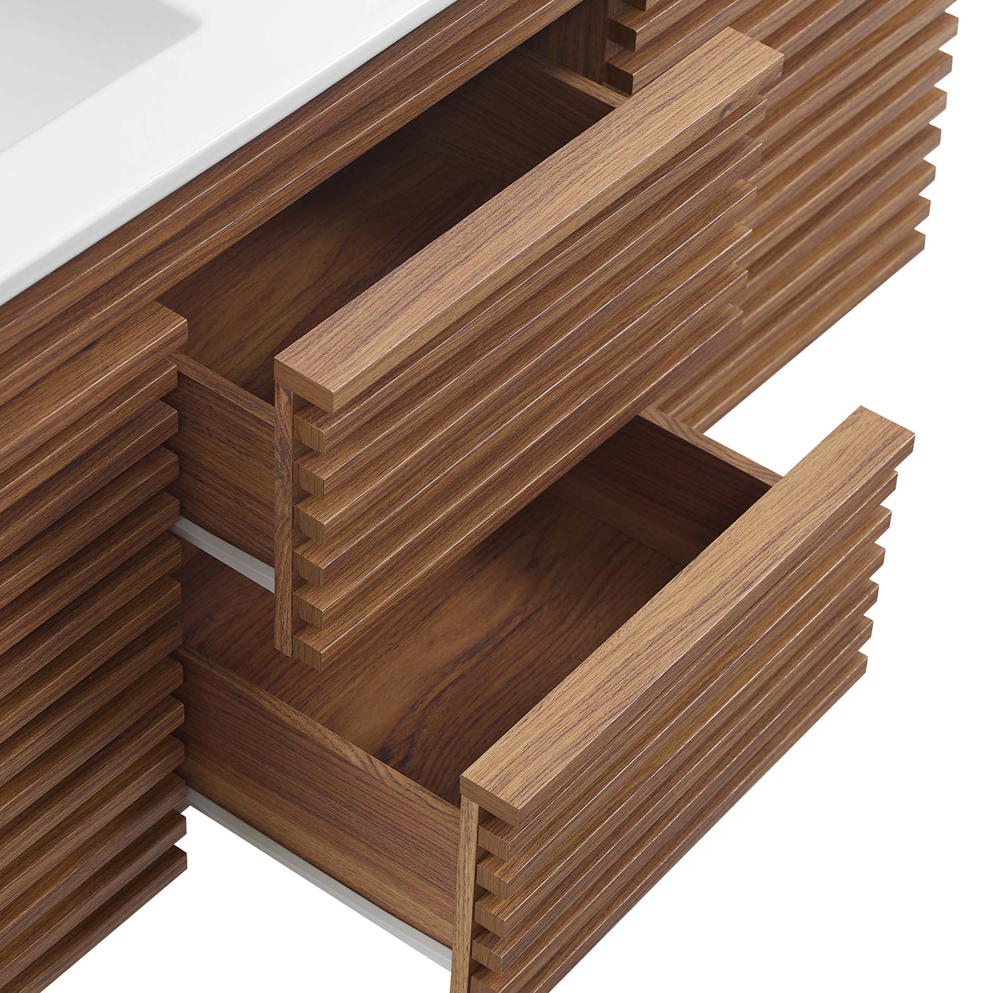 Render 48" Wall-Mount Bathroom Vanity Basin Included by Modway