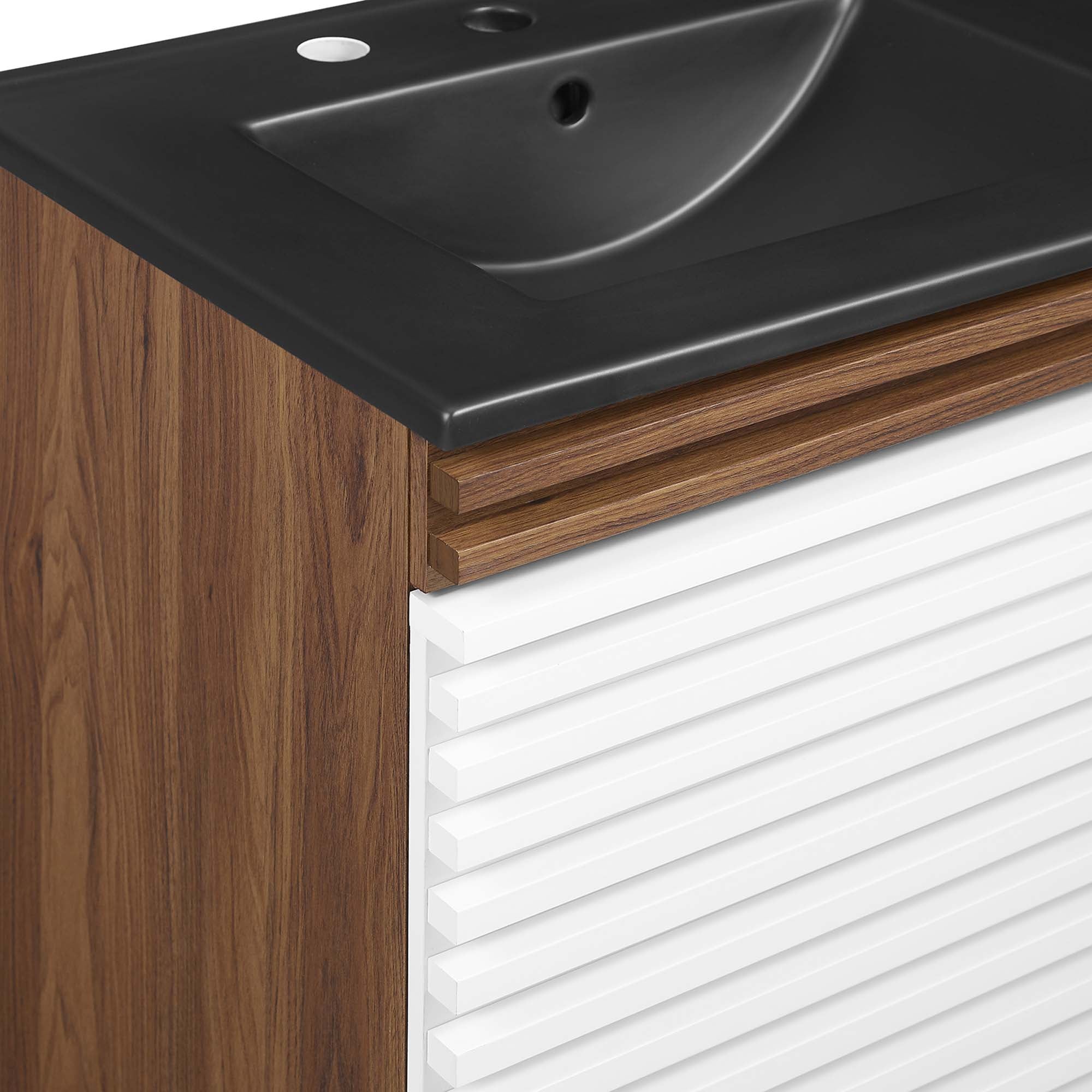 Render 48" Wall-Mount Bathroom Vanity Basin Included by Modway