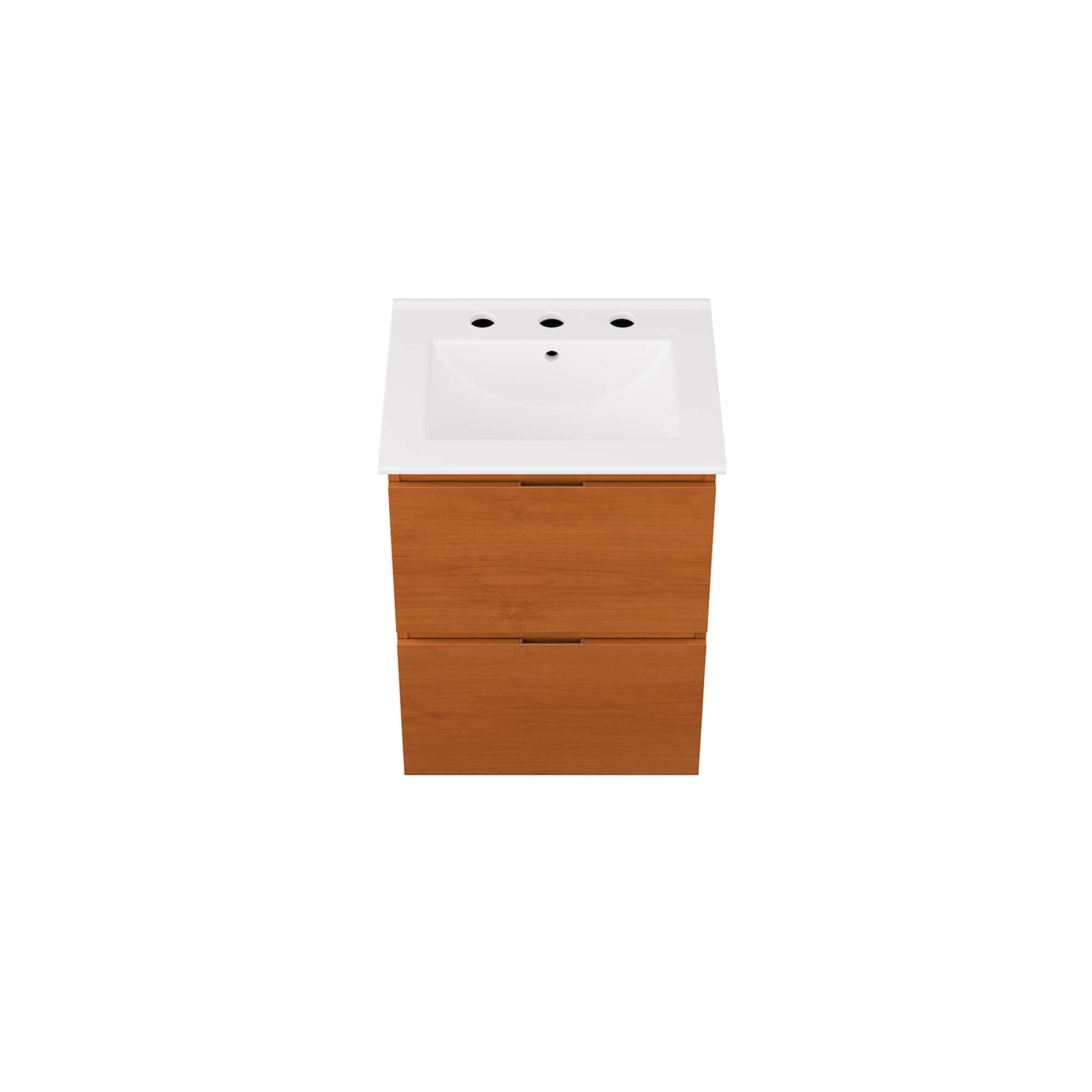 Scenic Wall-Mount Bathroom Vanity Basin Included by Modway