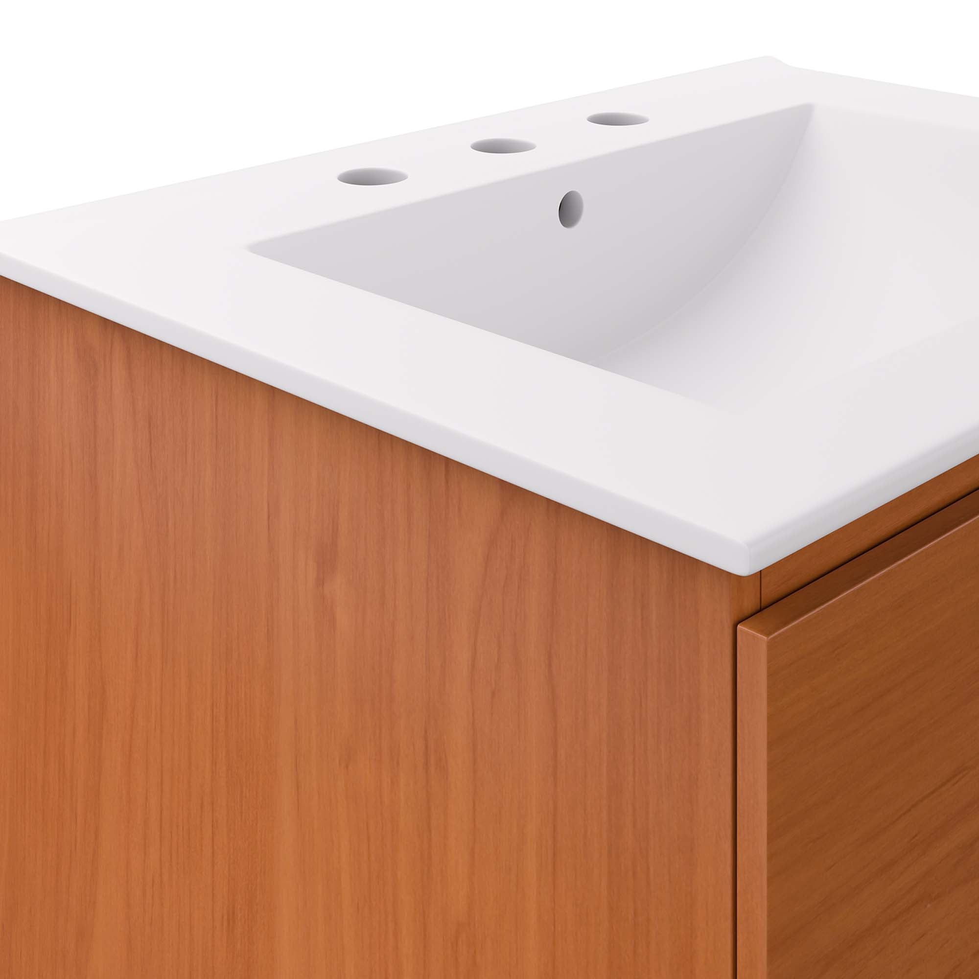 Scenic Wall-Mount Bathroom Vanity Basin Included by Modway
