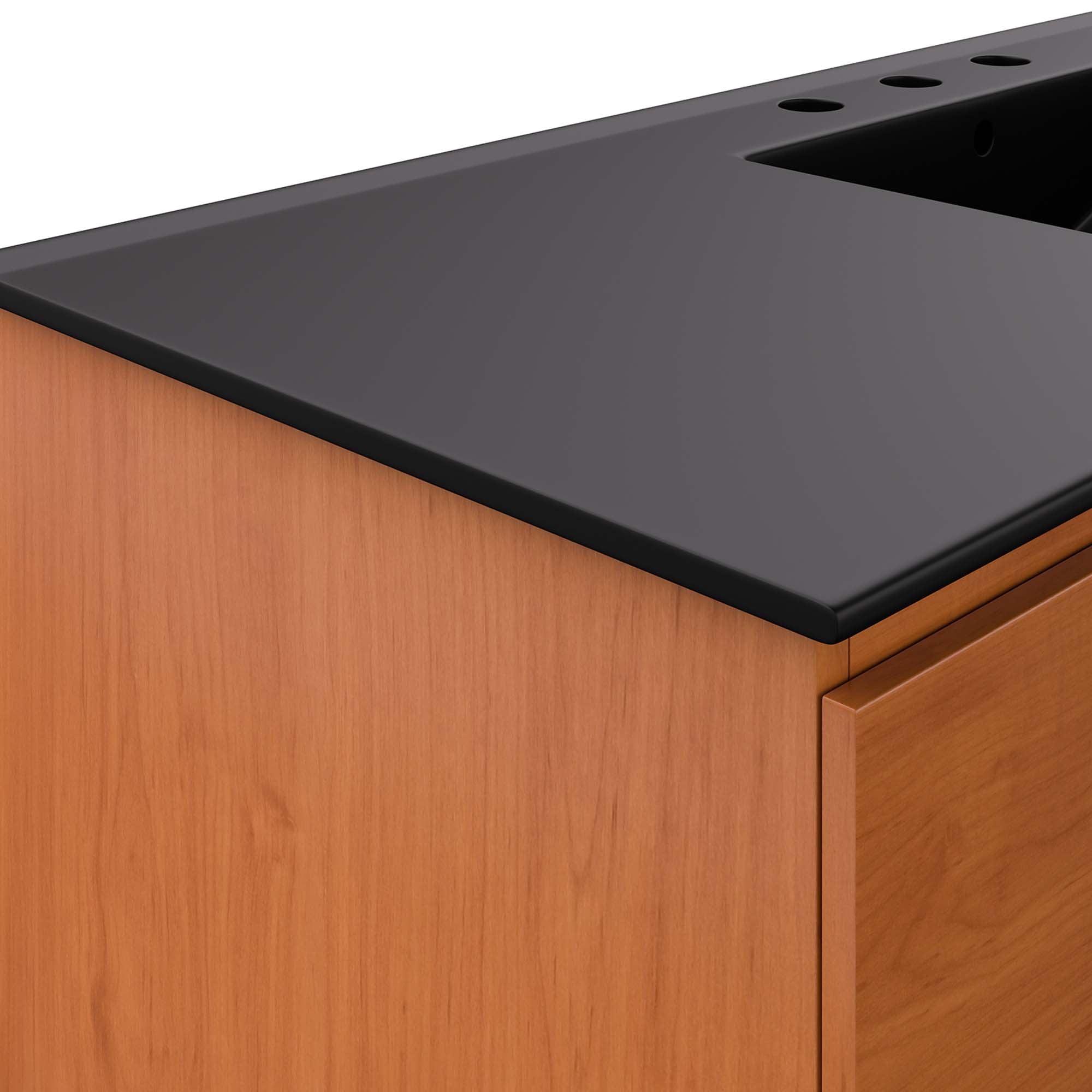 Scenic Wall-Mount Bathroom Vanity Basin Included by Modway