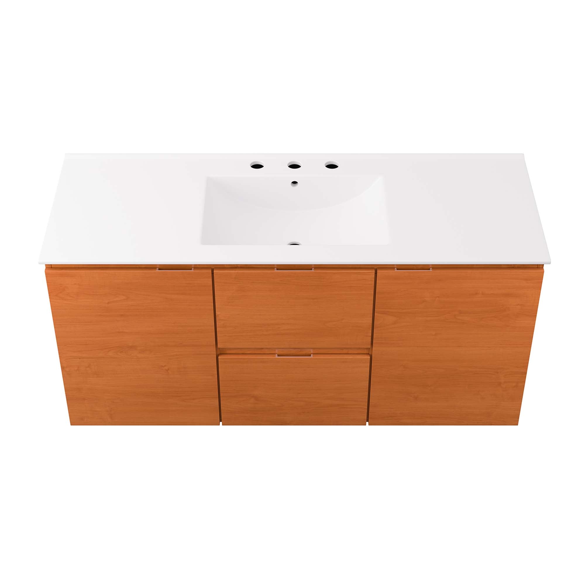 Scenic Wall-Mount Bathroom Vanity Basin Included by Modway