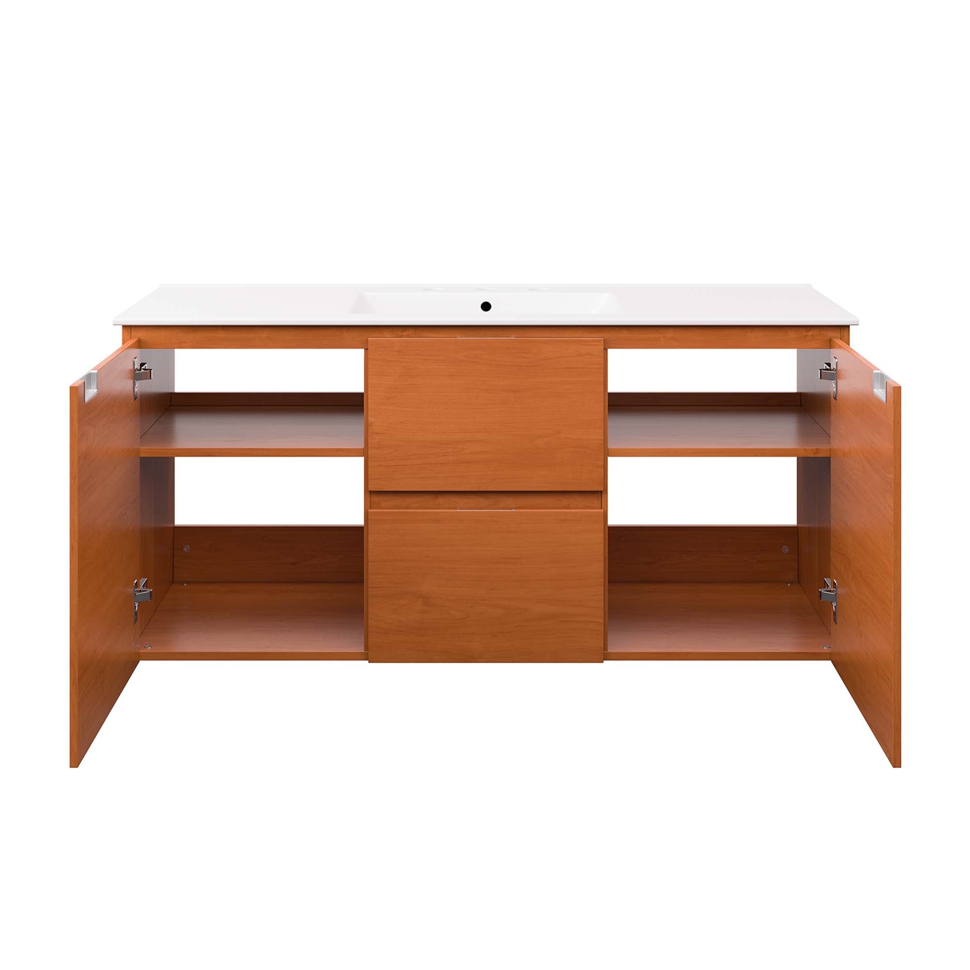 Scenic Wall-Mount Bathroom Vanity Basin Included by Modway