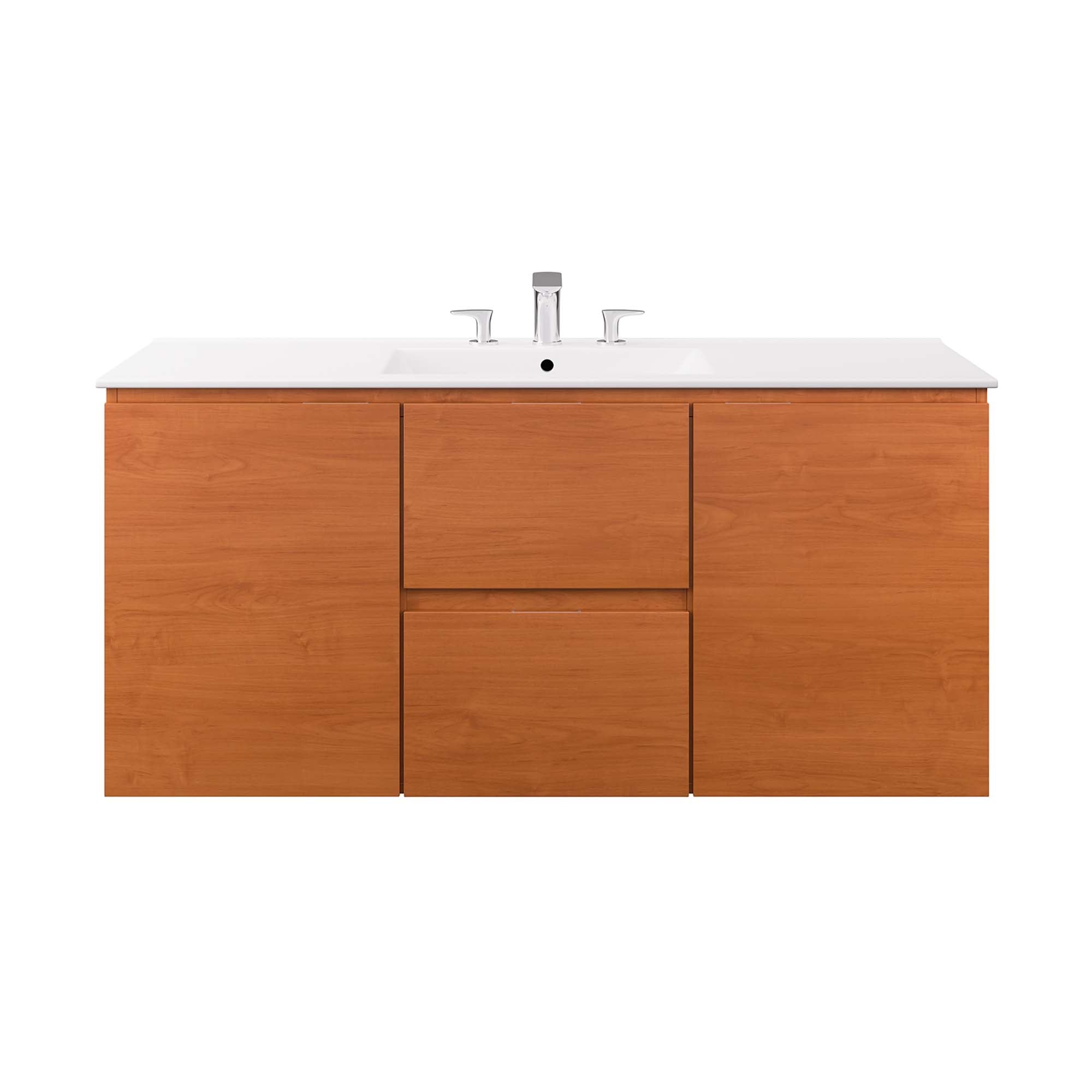Scenic Wall-Mount Bathroom Vanity Basin Included by Modway