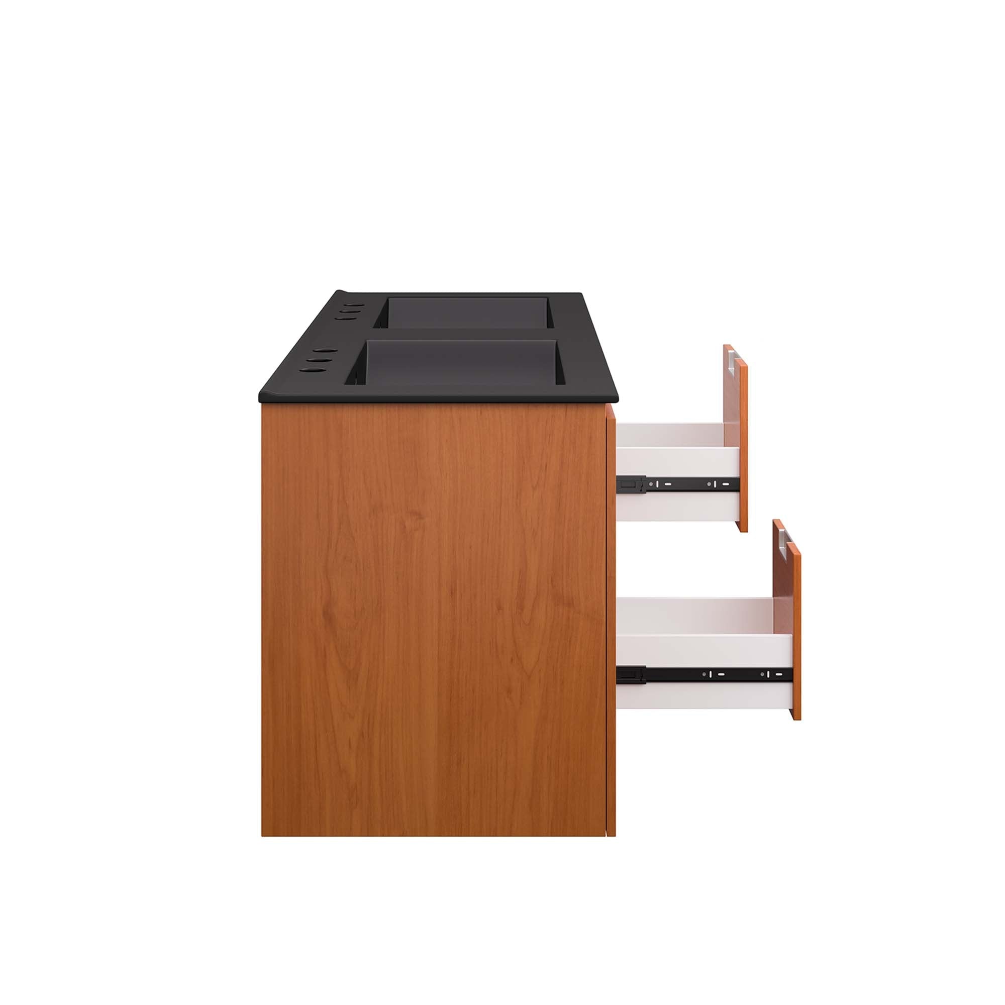 Scenic 48" Double Wall-Mount Bathroom Vanity by Modway