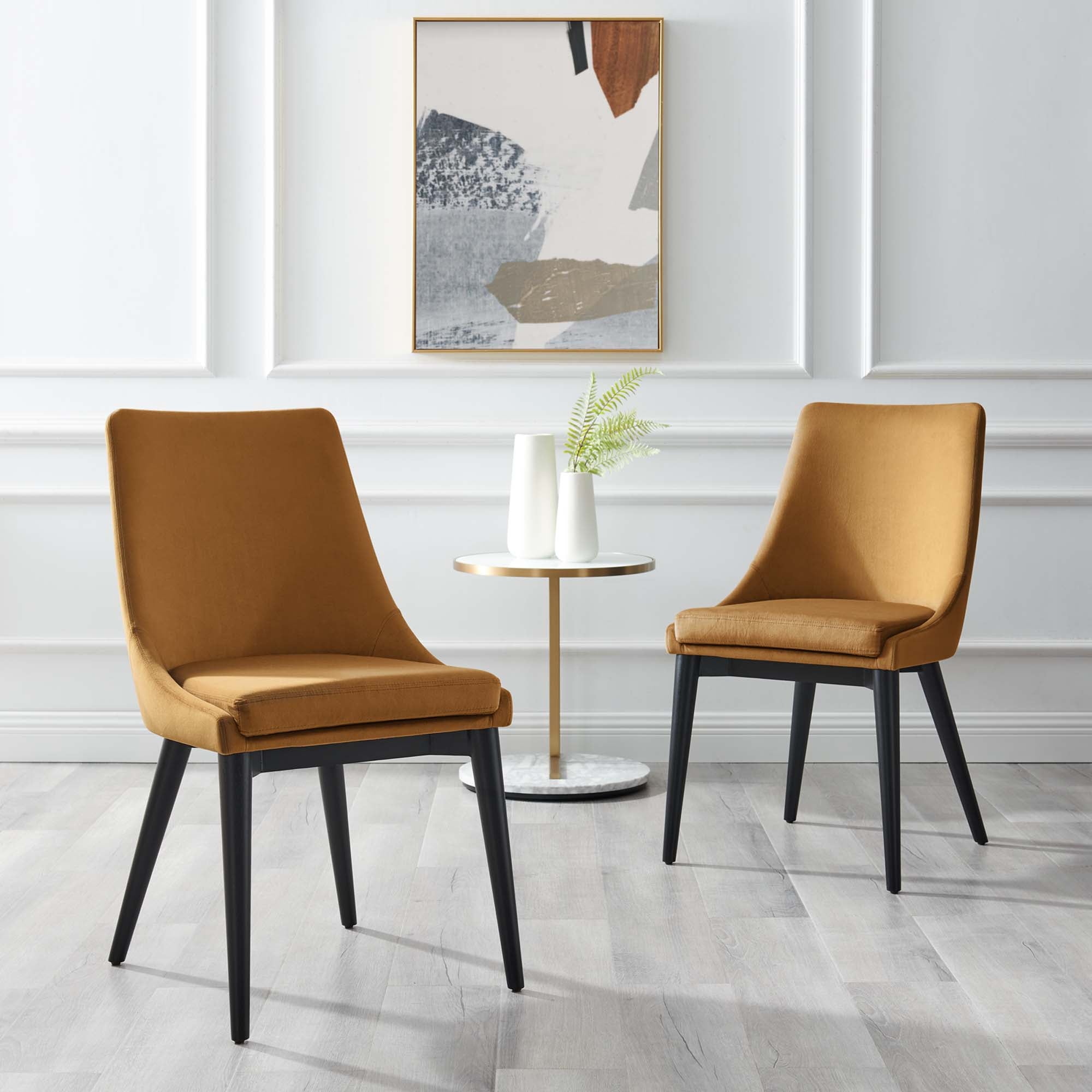 Viscount Accent Performance Velvet Dining Chairs - Set of 2 by Modway