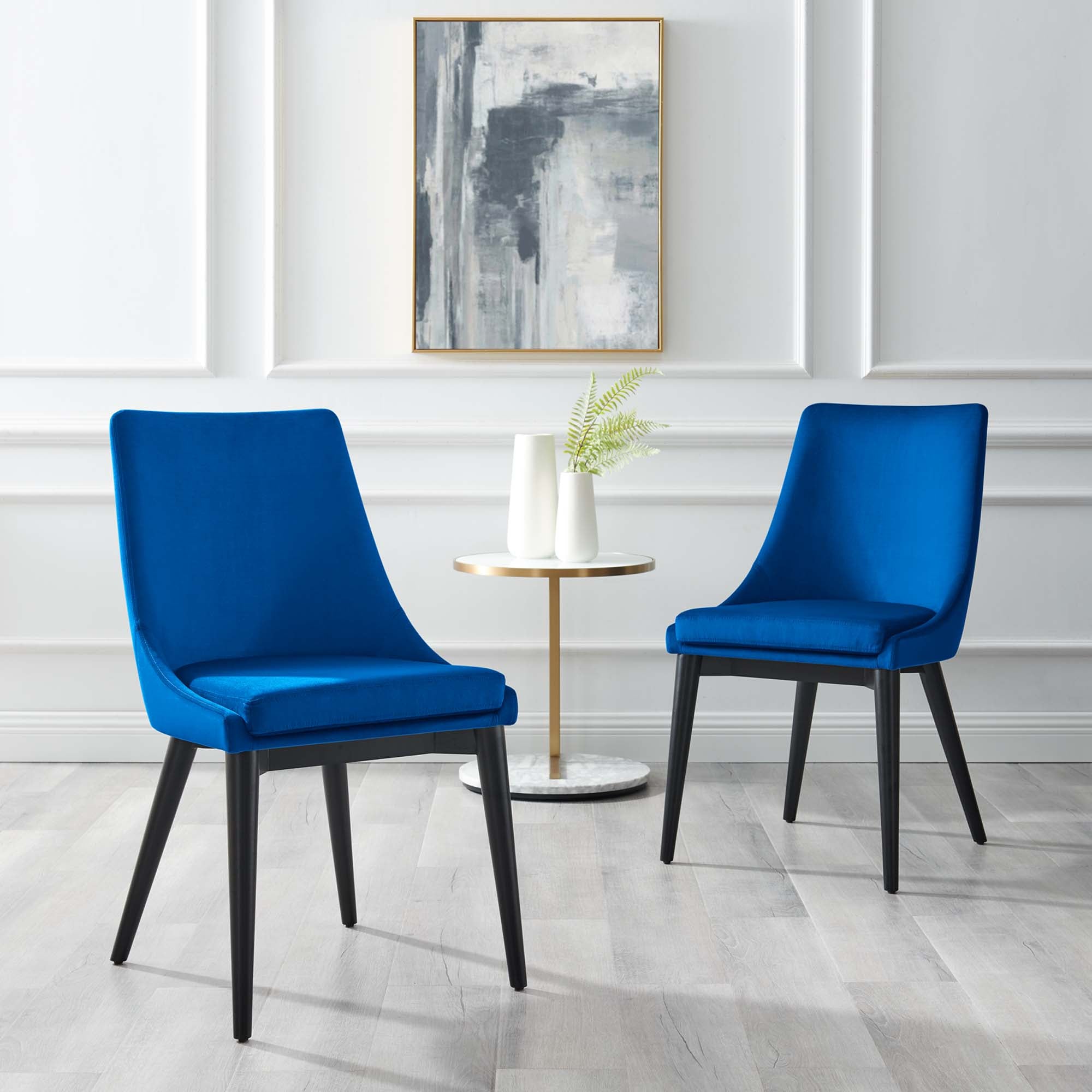 Viscount Accent Performance Velvet Dining Chairs - Set of 2 by Modway