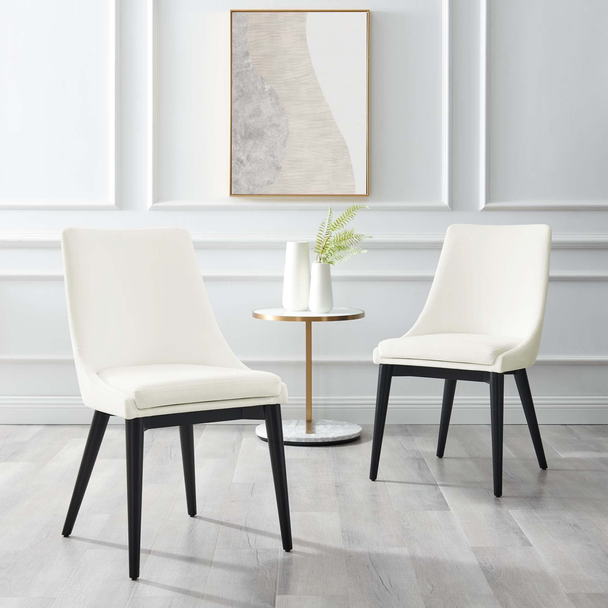 Viscount Accent Performance Velvet Dining Chairs - Set of 2 by Modway