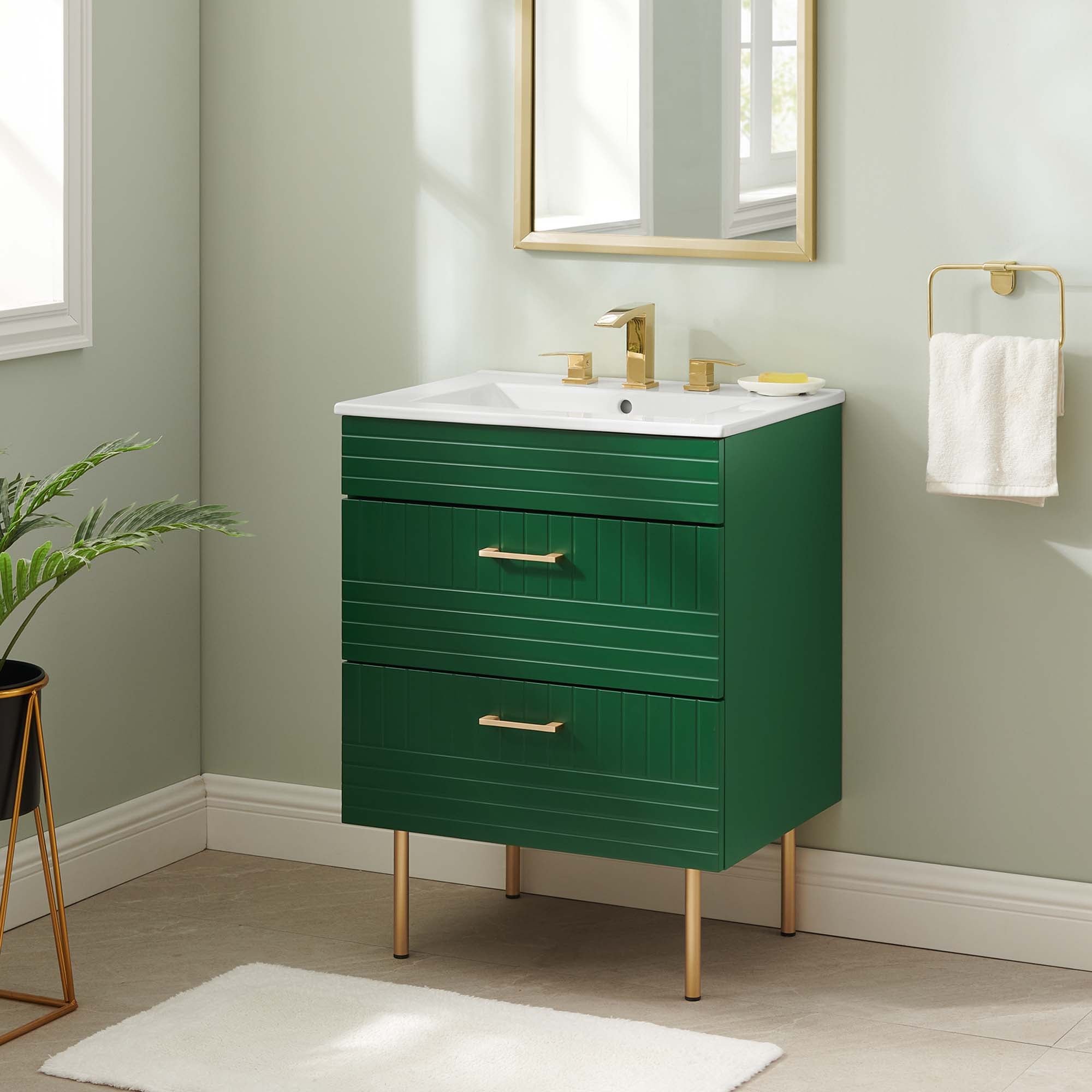 Daybreak Bathroom Vanity Basin Included by Modway