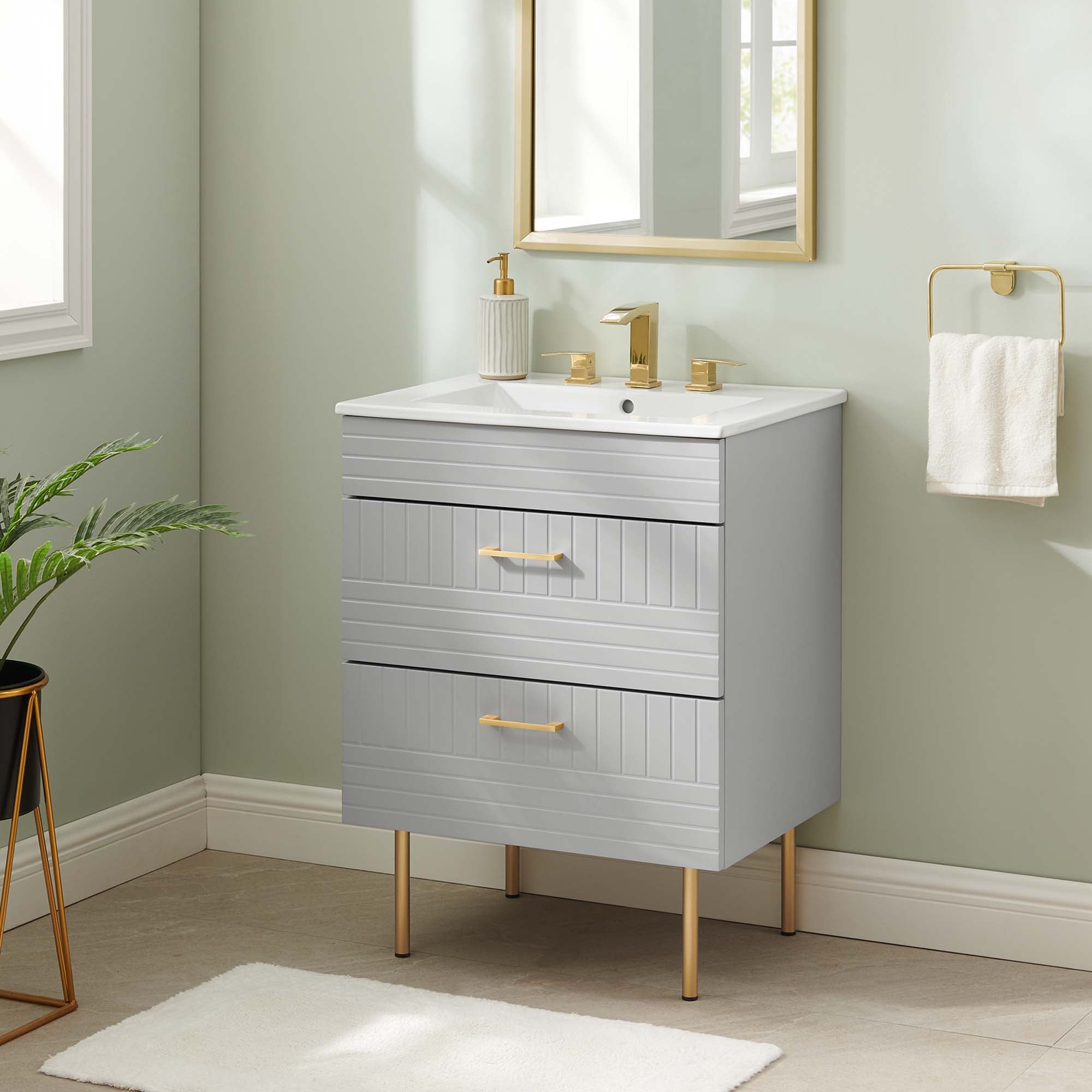 Daybreak Bathroom Vanity Basin Included by Modway
