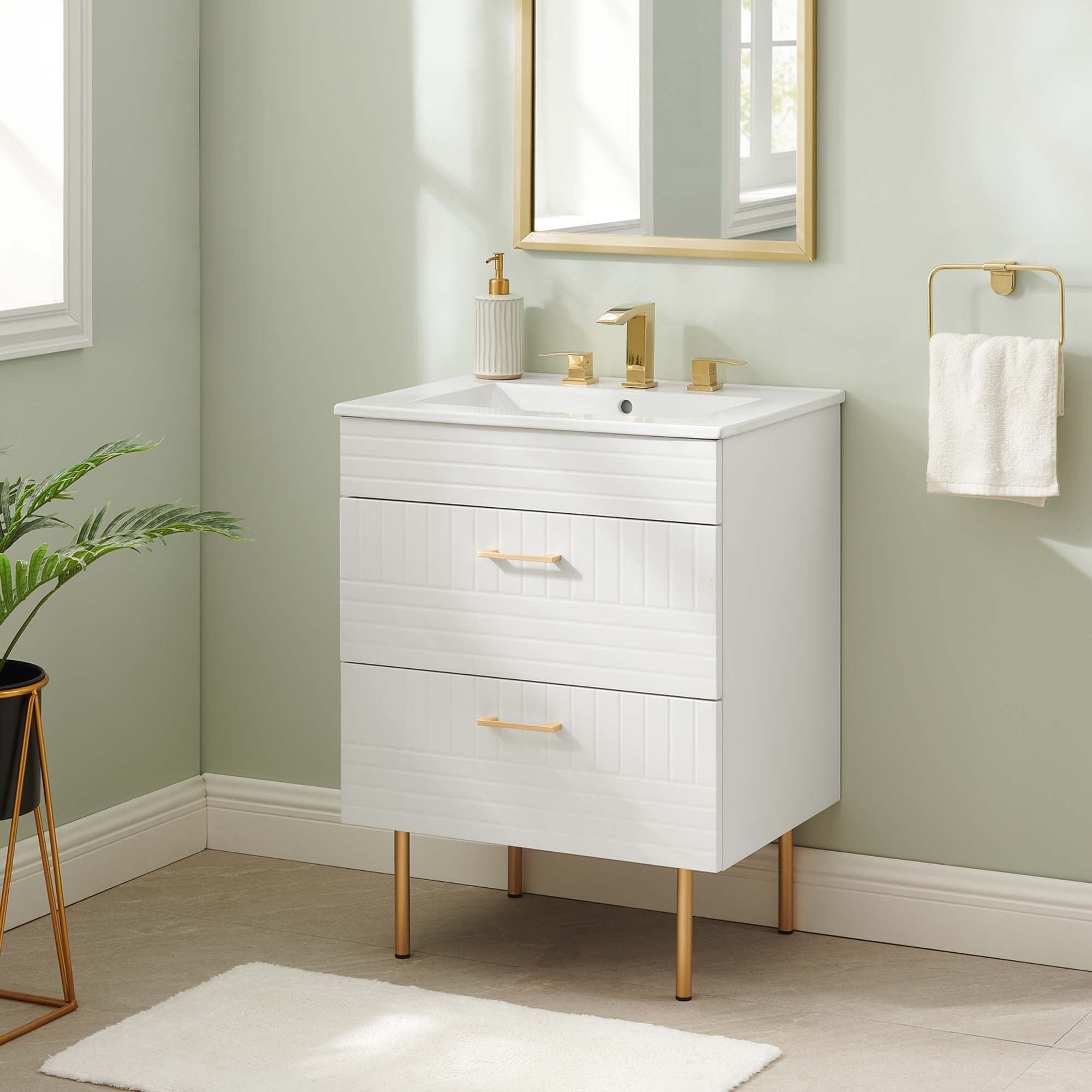 Daybreak Bathroom Vanity Basin Included by Modway