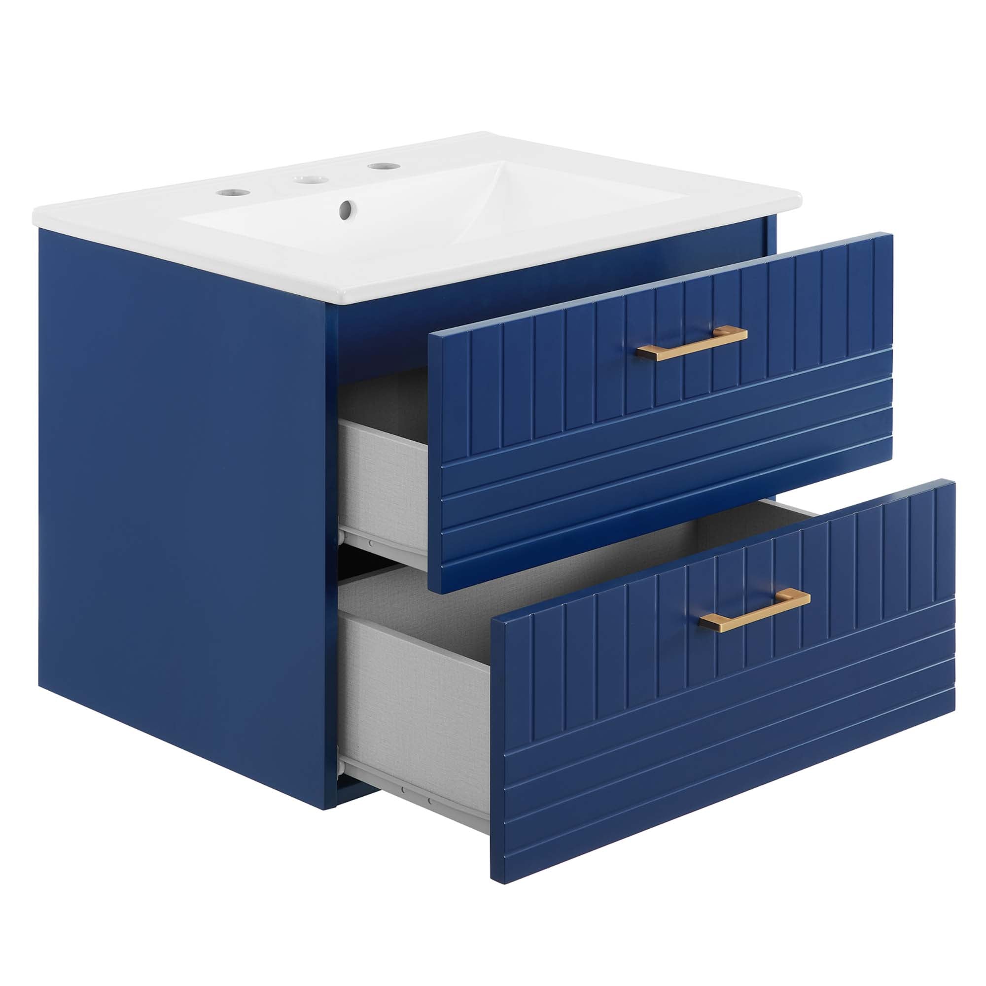 Daybreak Wall-Mount Bathroom Vanity Basin Included by Modway