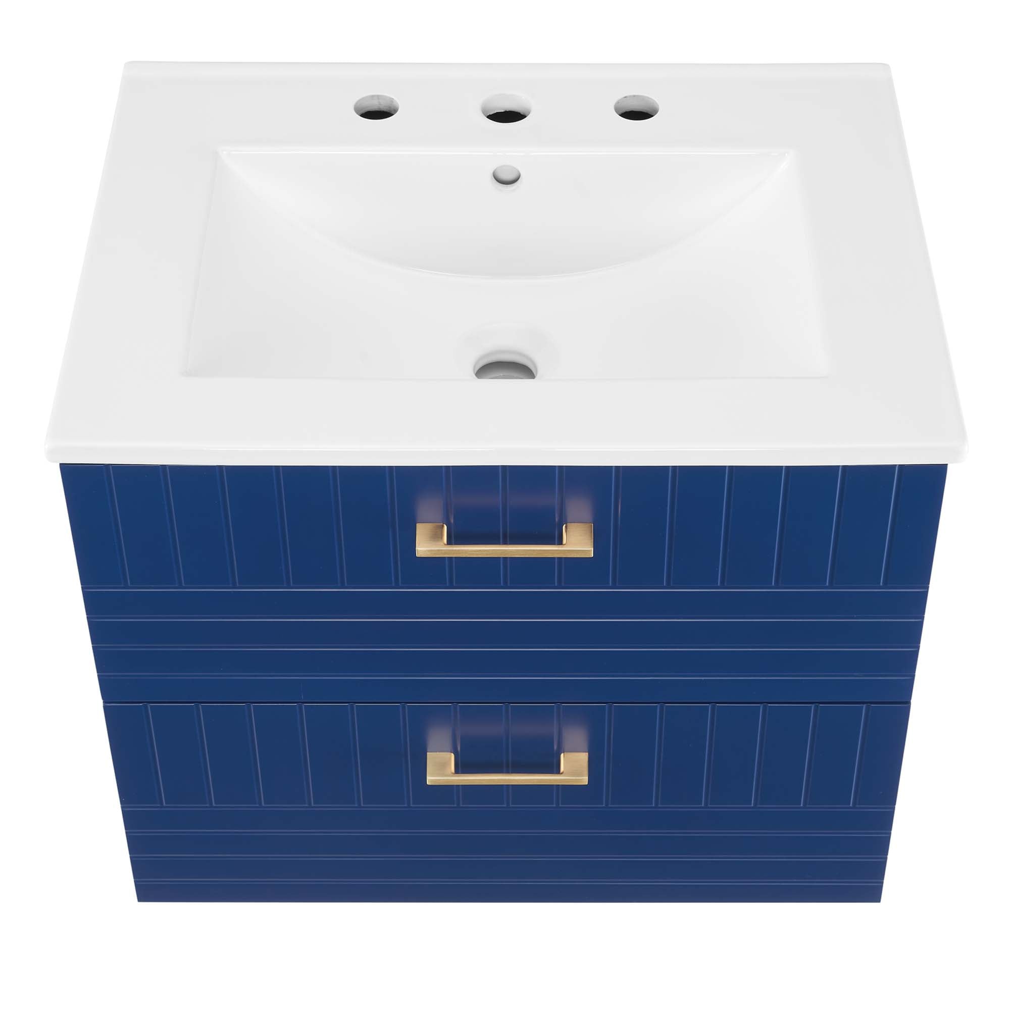 Daybreak Wall-Mount Bathroom Vanity Basin Included by Modway