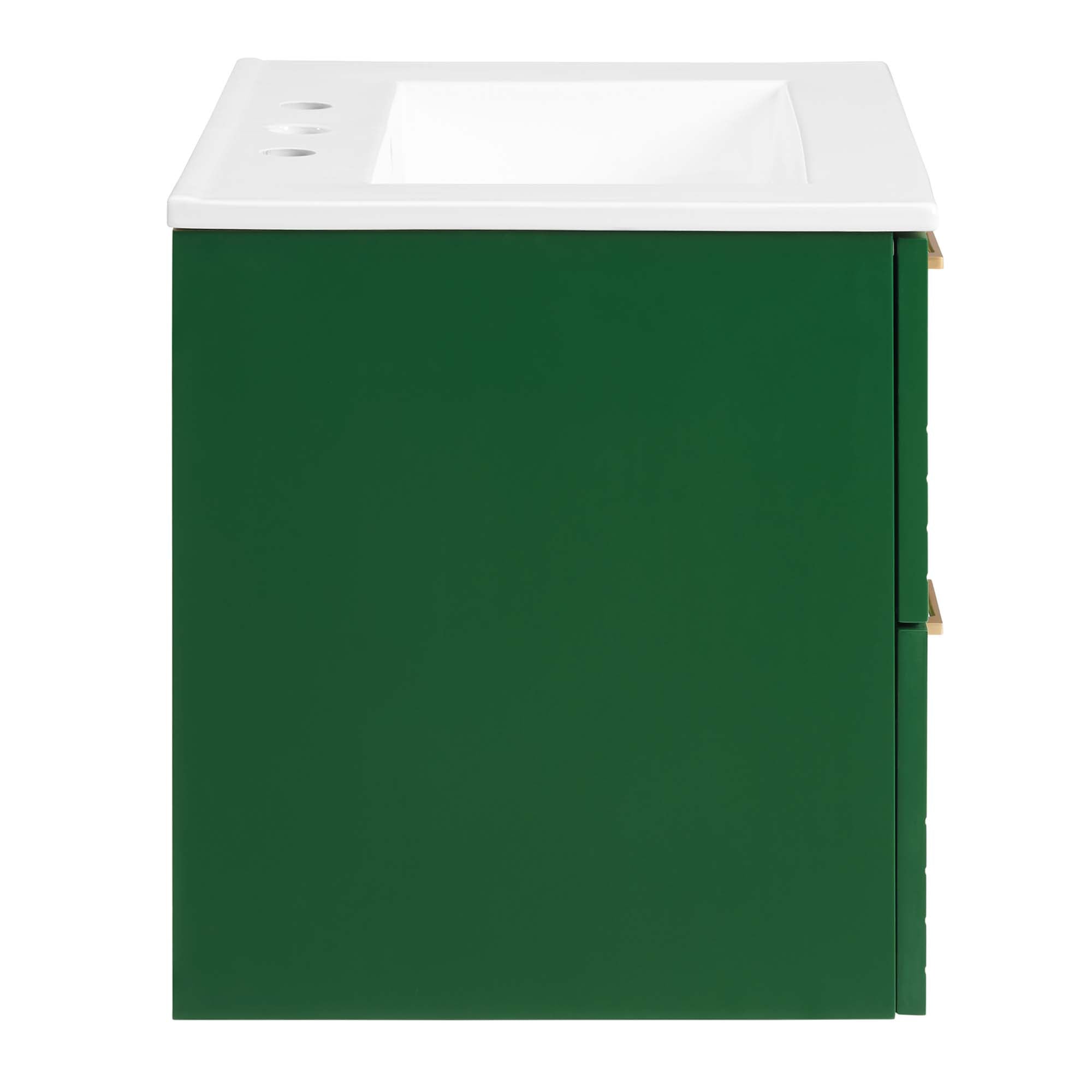Daybreak Wall-Mount Bathroom Vanity Basin Included by Modway