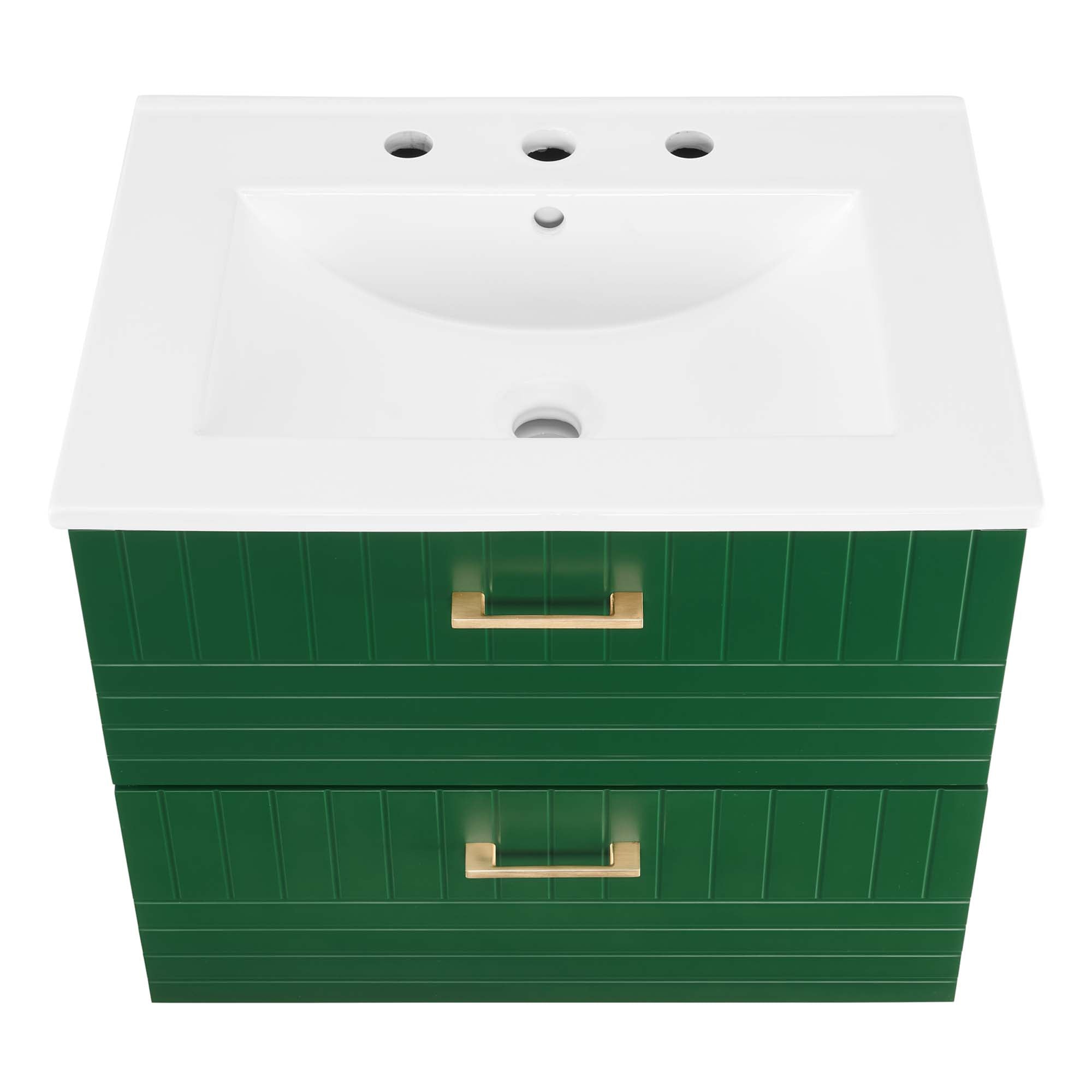 Daybreak Wall-Mount Bathroom Vanity Basin Included by Modway