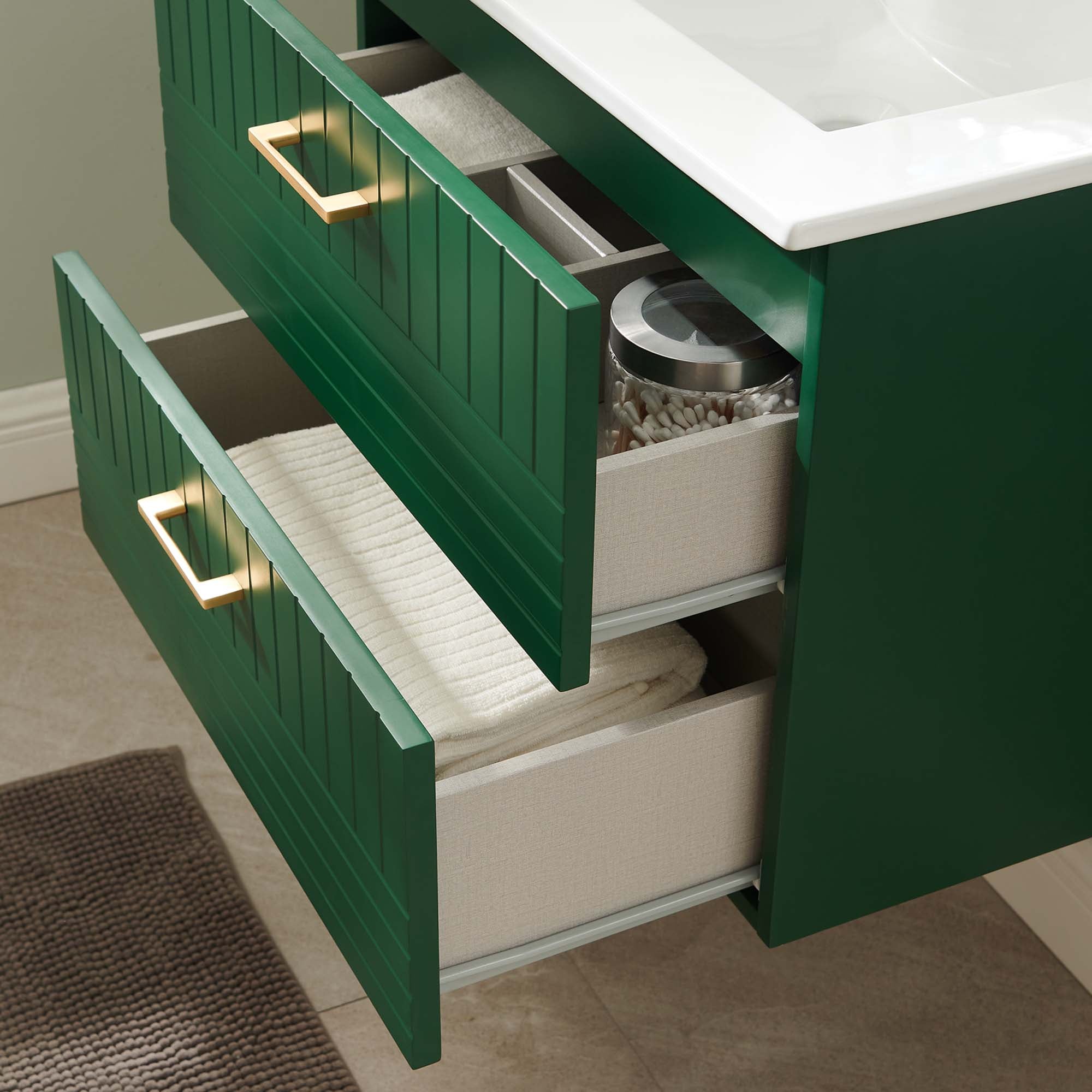Daybreak Wall-Mount Bathroom Vanity Basin Included by Modway