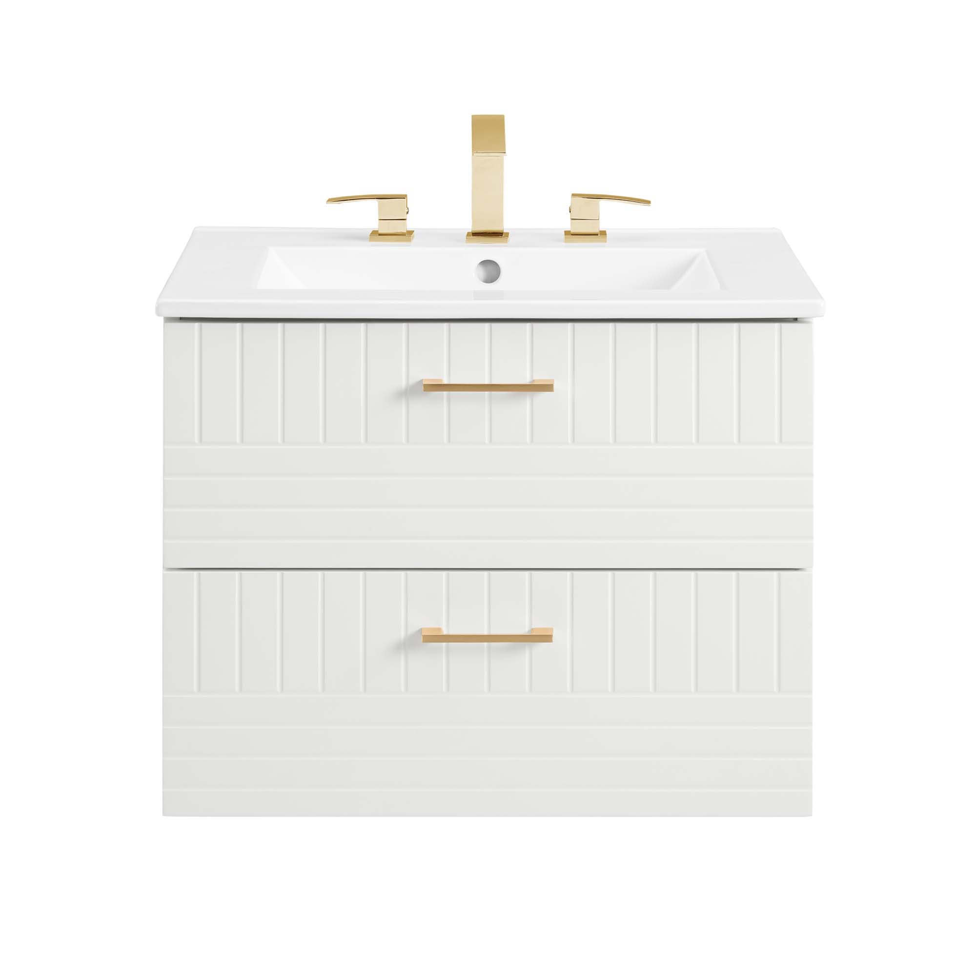 Daybreak Wall-Mount Bathroom Vanity Basin Included by Modway