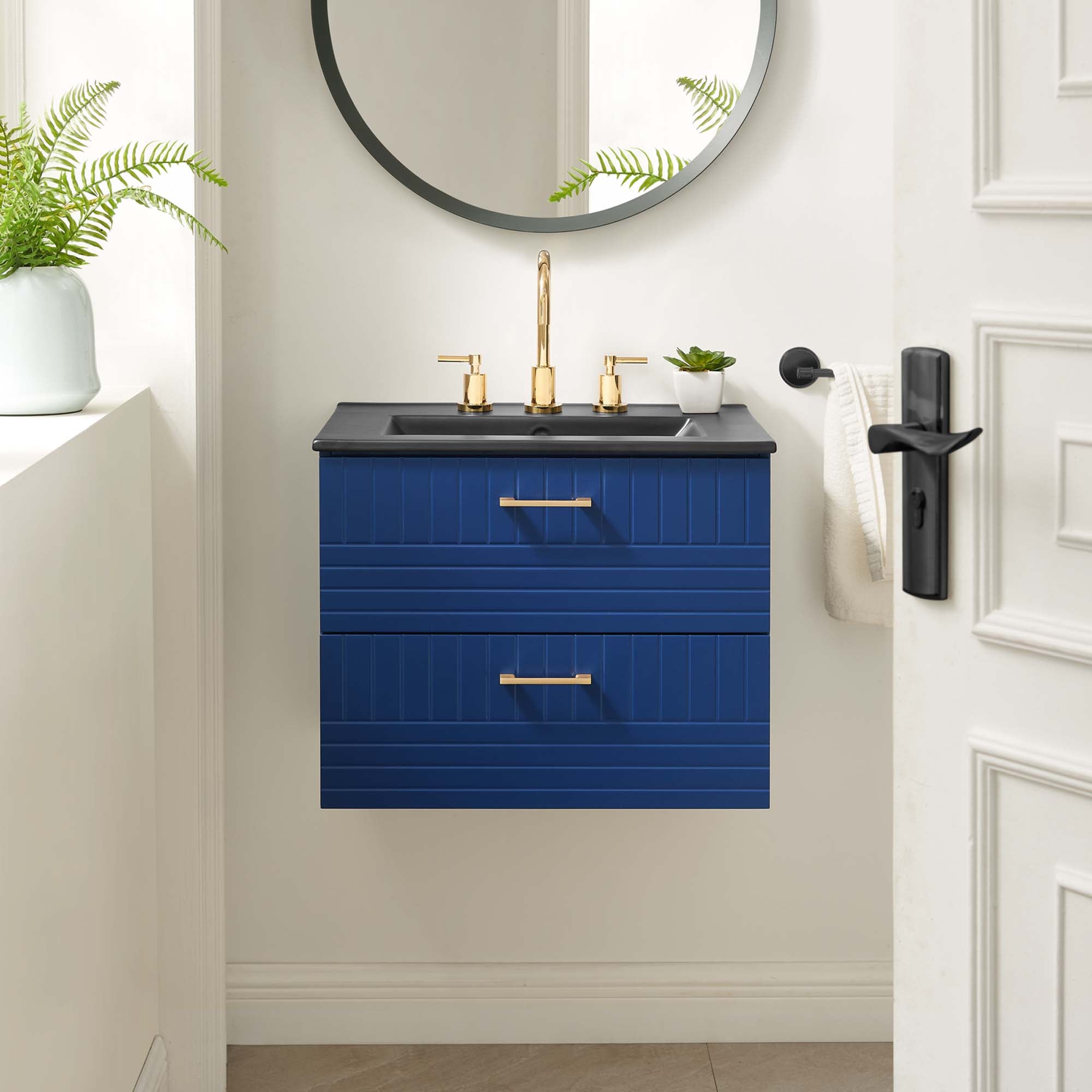 Daybreak Wall-Mount Bathroom Vanity Basin Included by Modway