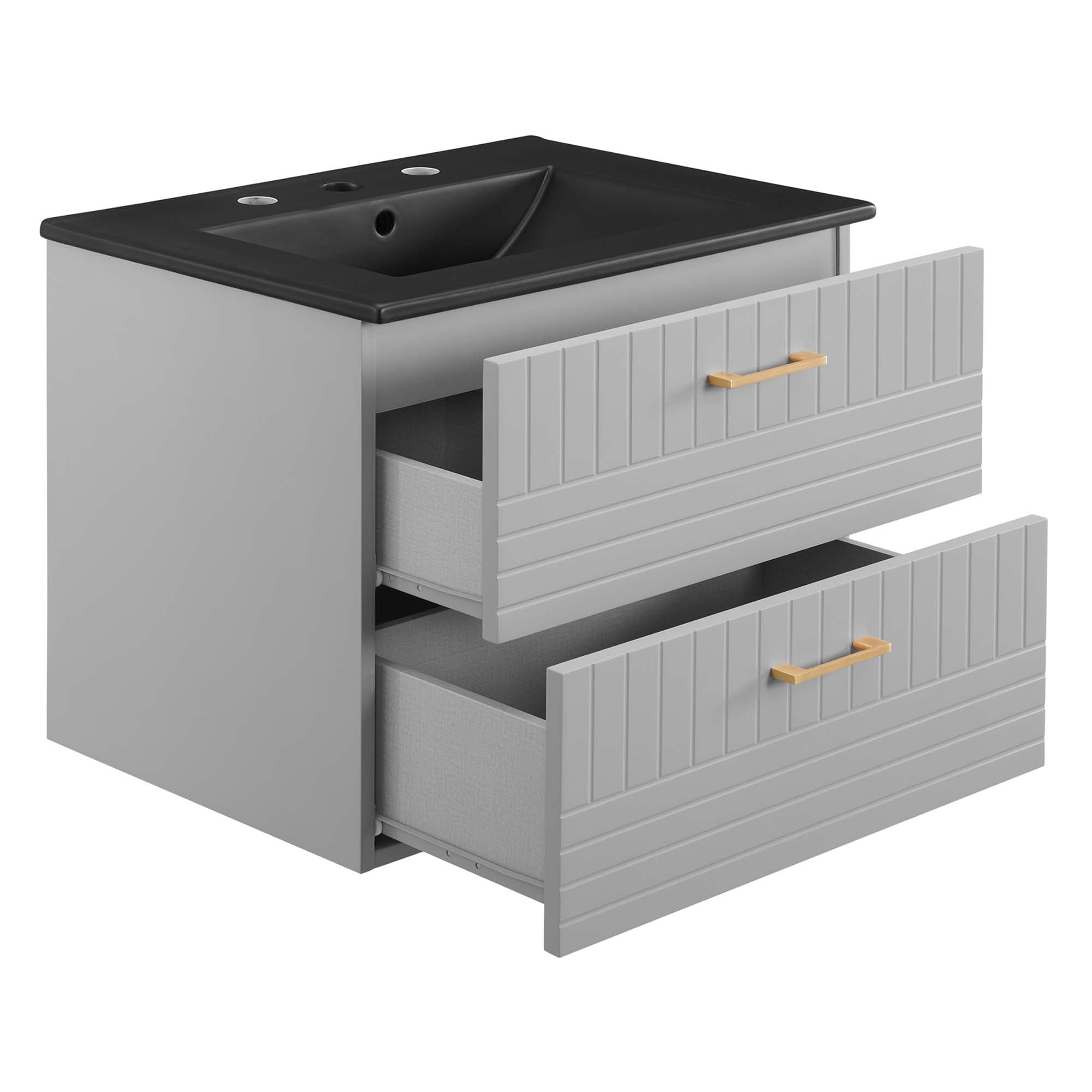 Daybreak Wall-Mount Bathroom Vanity Basin Included by Modway