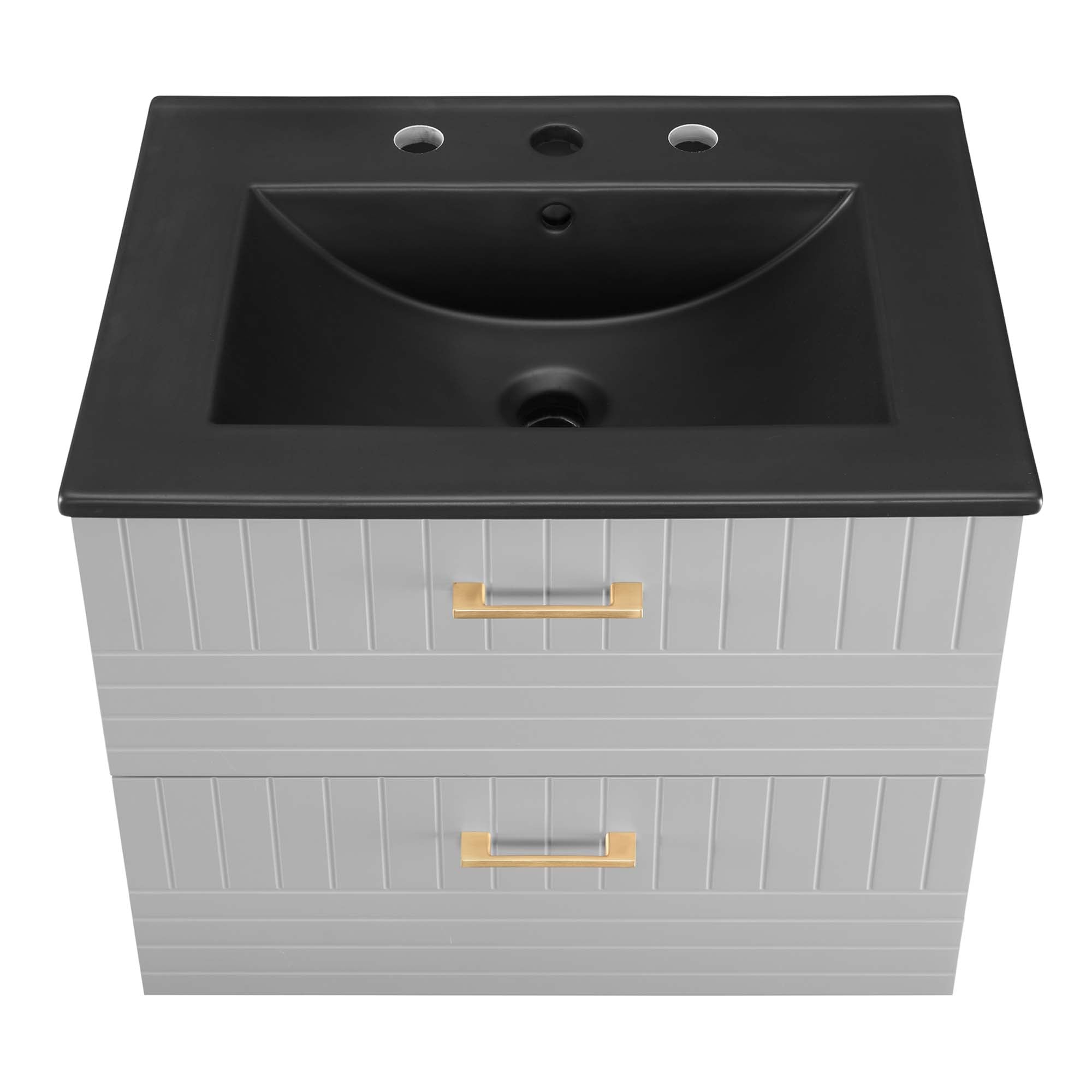 Daybreak Wall-Mount Bathroom Vanity Basin Included by Modway