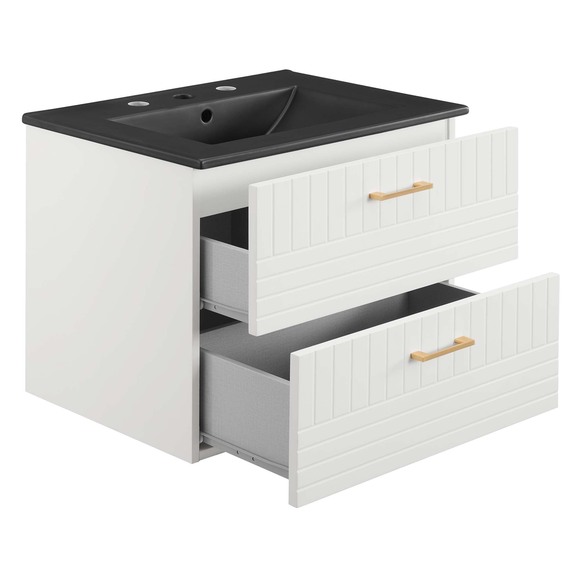 Daybreak Wall-Mount Bathroom Vanity Basin Included by Modway