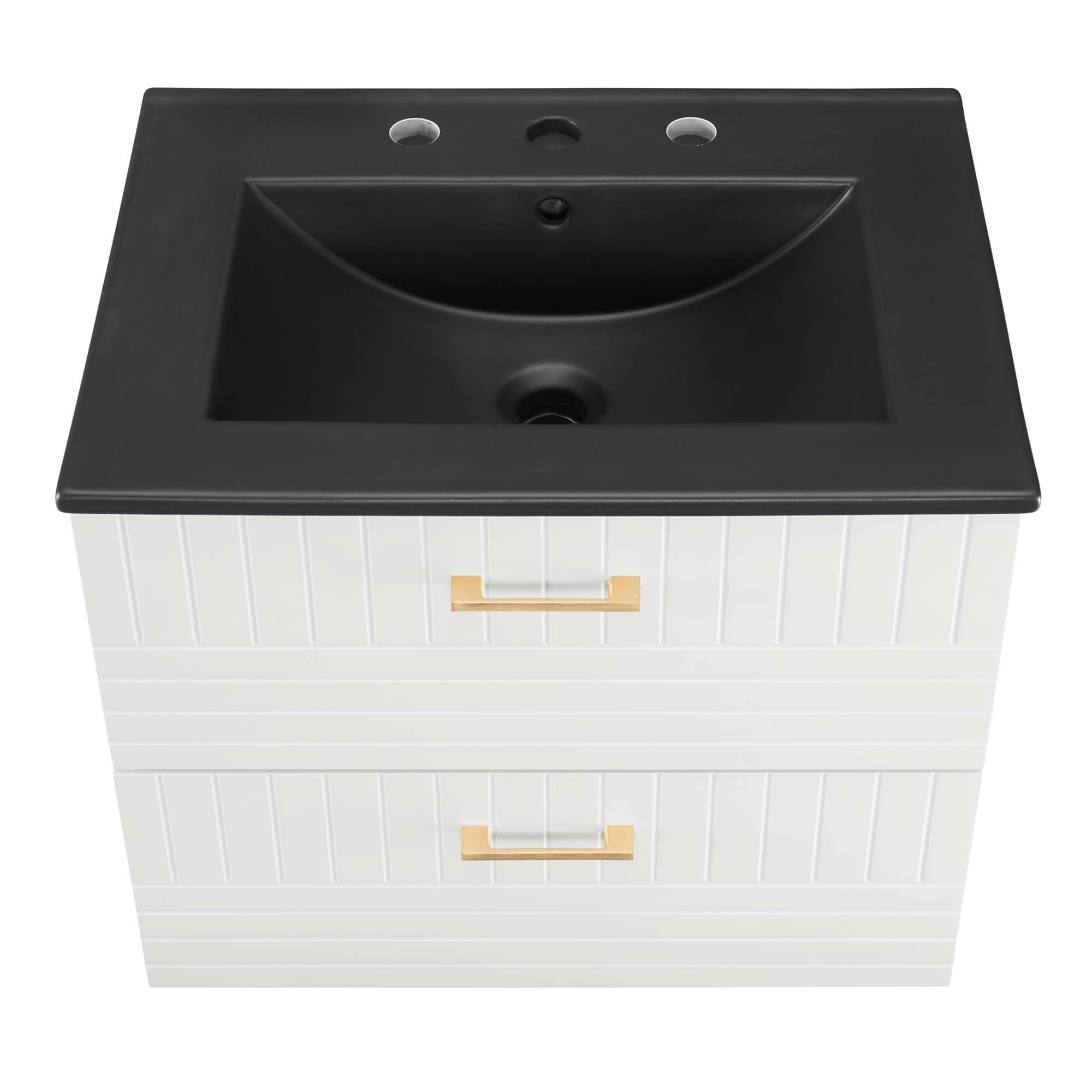 Daybreak Wall-Mount Bathroom Vanity Basin Included by Modway