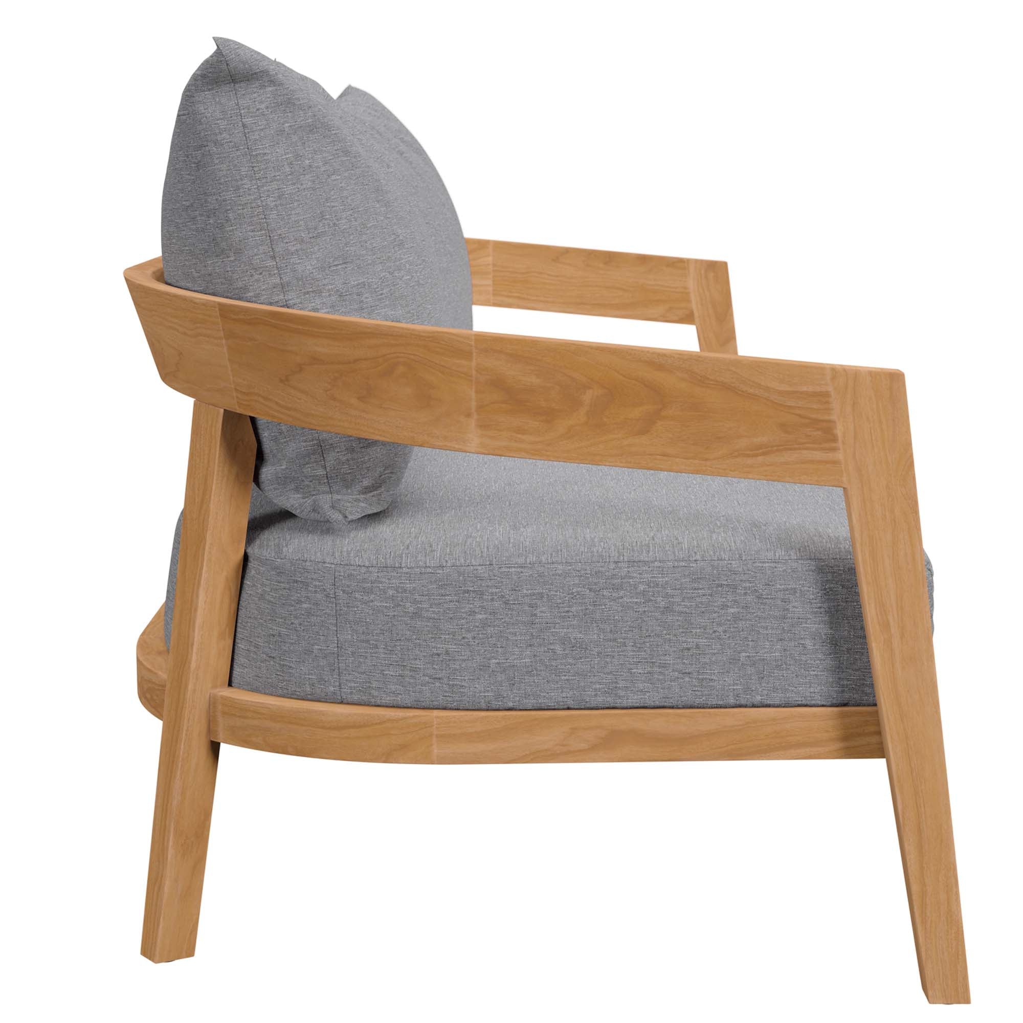 Brisbane 3-Piece Teak Wood Outdoor Patio Outdoor Patio Set by Modway