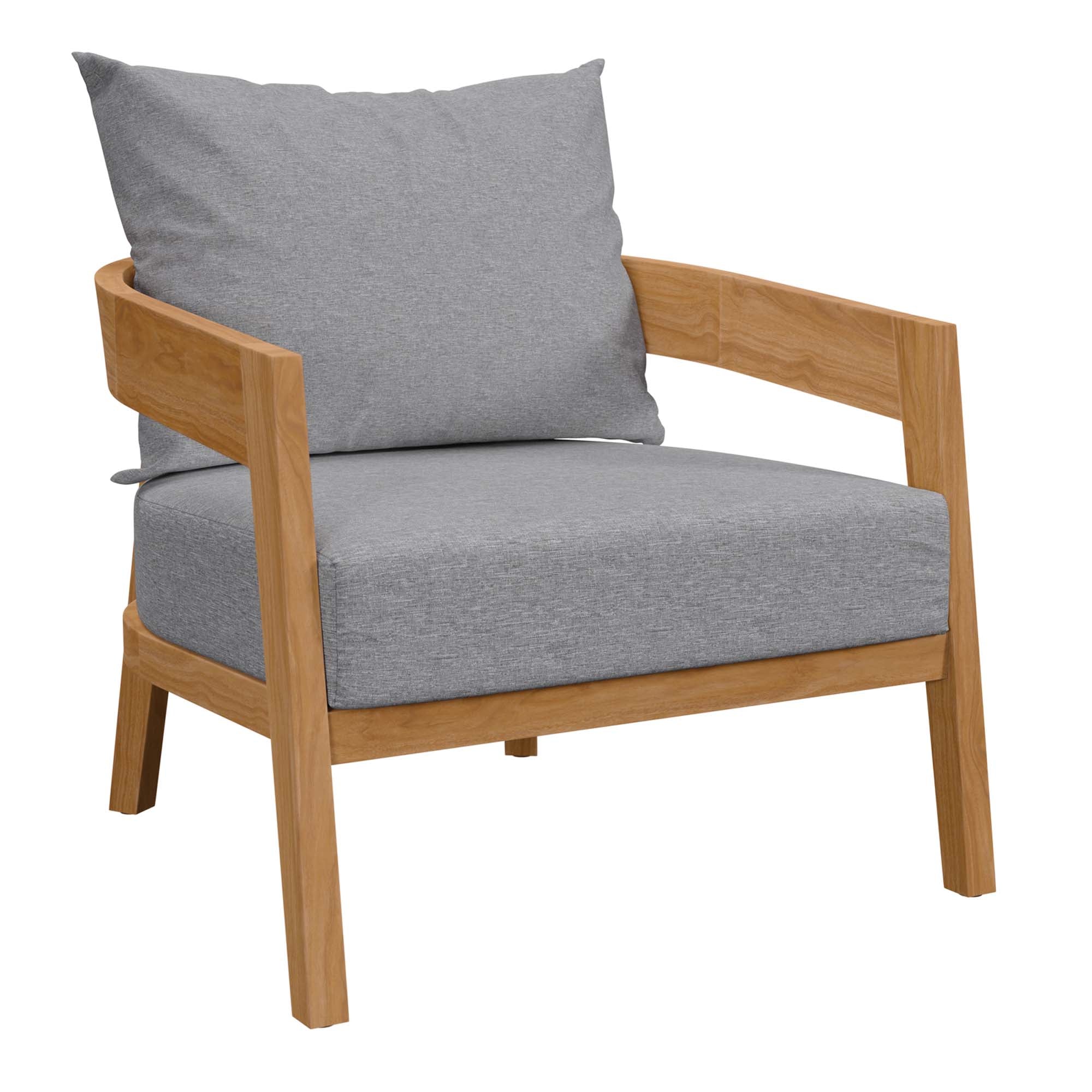 Brisbane 3-Piece Teak Wood Outdoor Patio Outdoor Patio Set by Modway