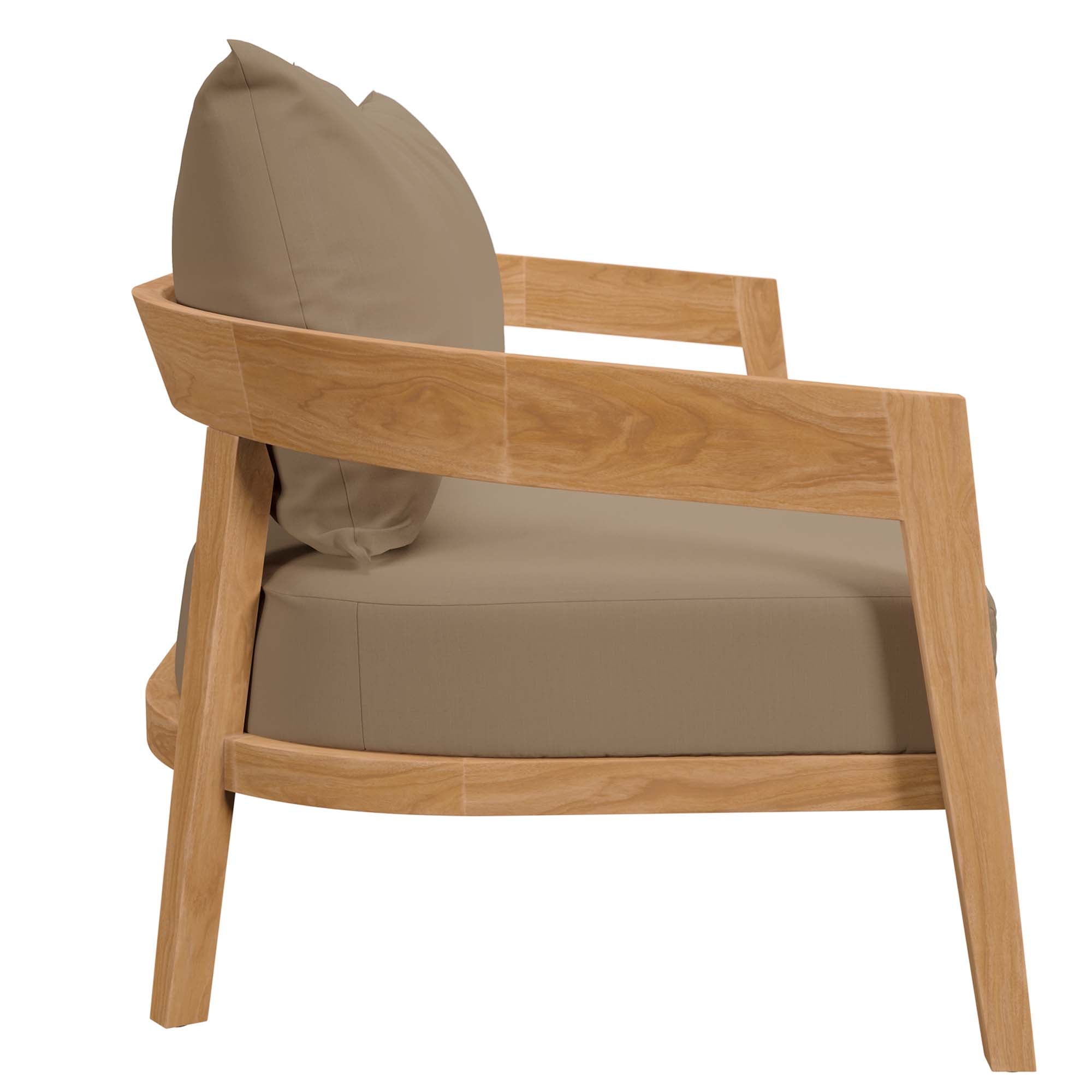Brisbane 3-Piece Teak Wood Outdoor Patio Outdoor Patio Set by Modway