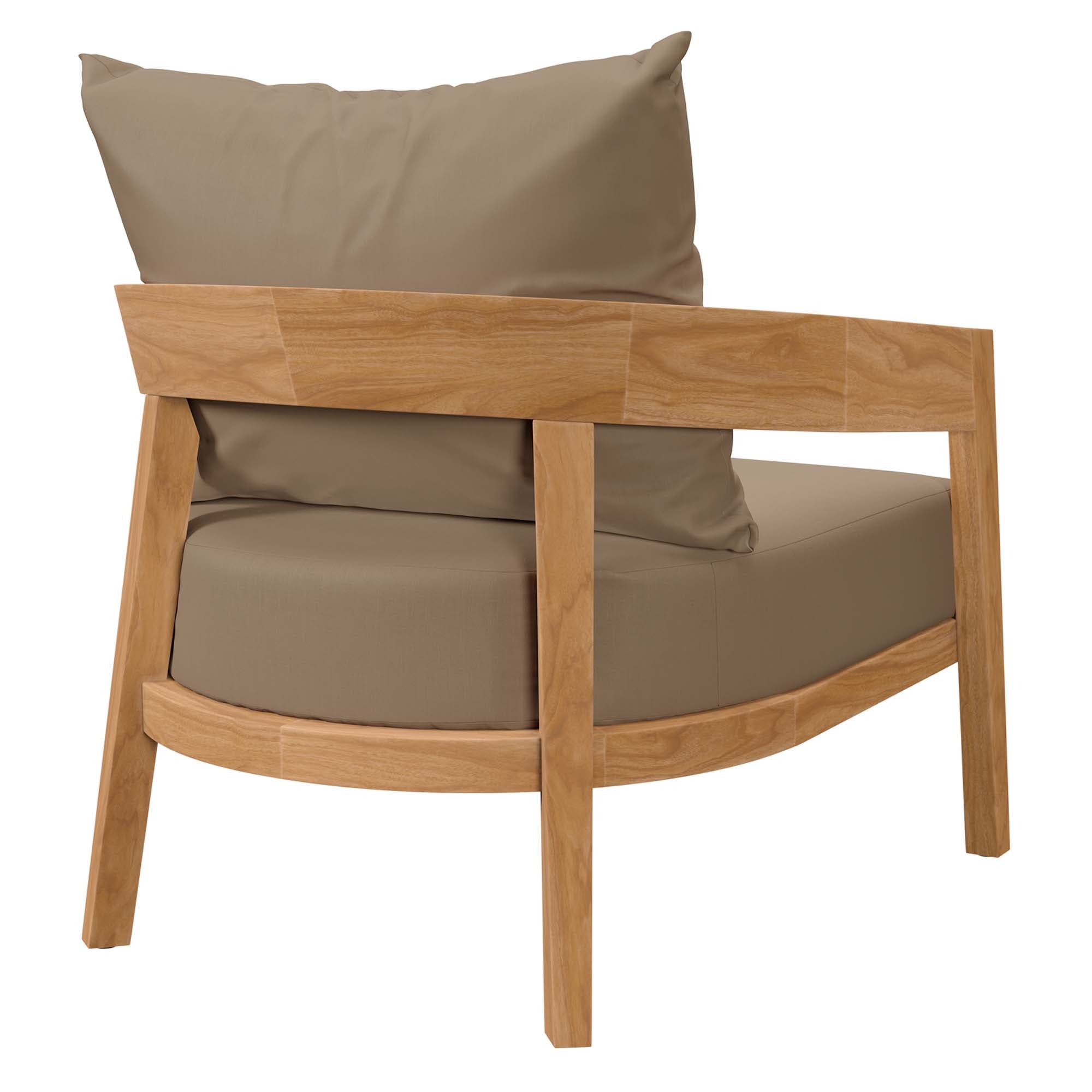 Brisbane 3-Piece Teak Wood Outdoor Patio Outdoor Patio Set by Modway
