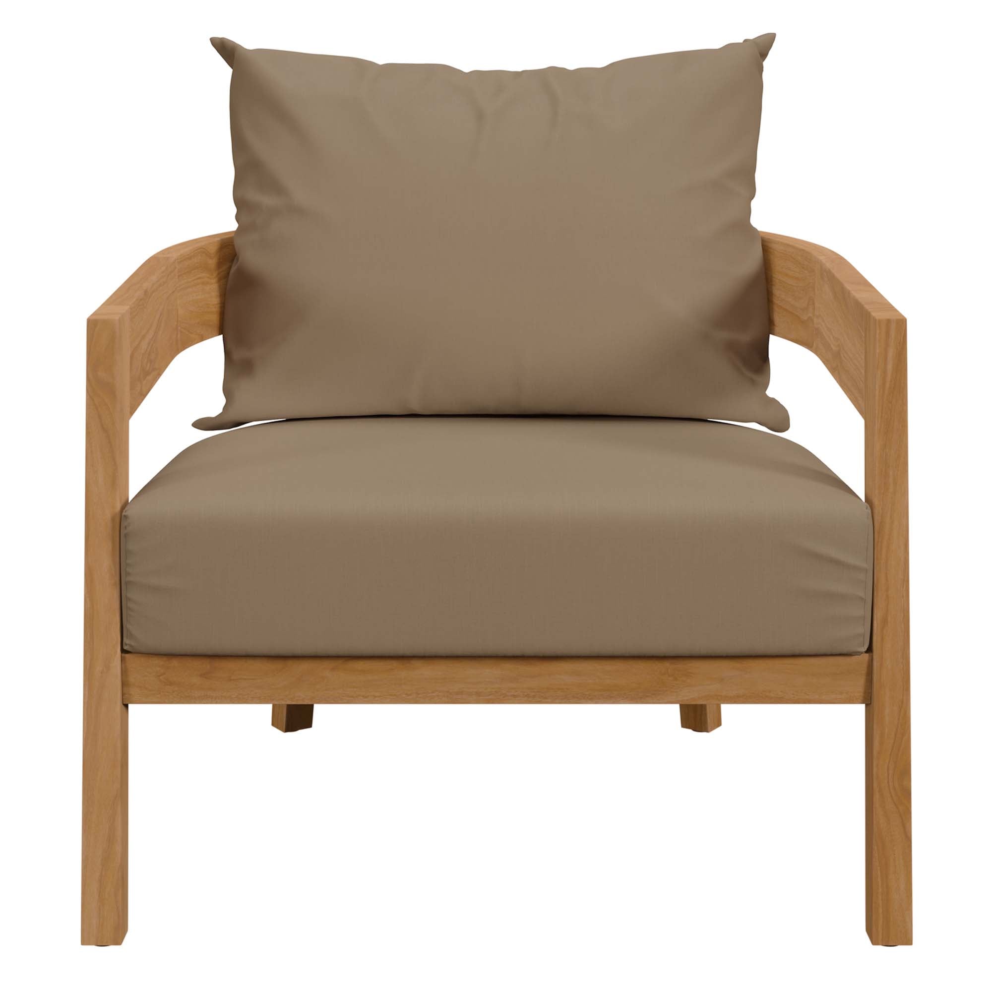 Brisbane 3-Piece Teak Wood Outdoor Patio Outdoor Patio Set by Modway