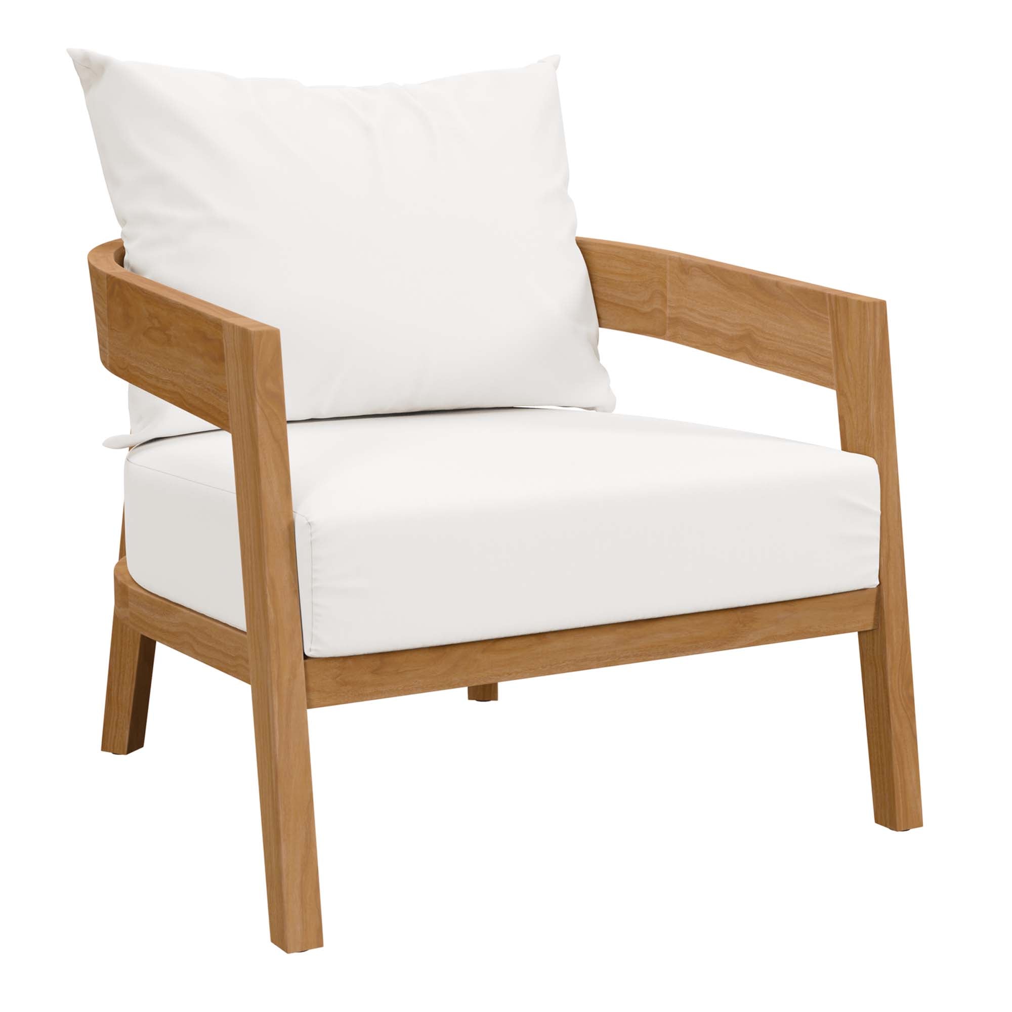 Brisbane 3-Piece Teak Wood Outdoor Patio Outdoor Patio Set by Modway