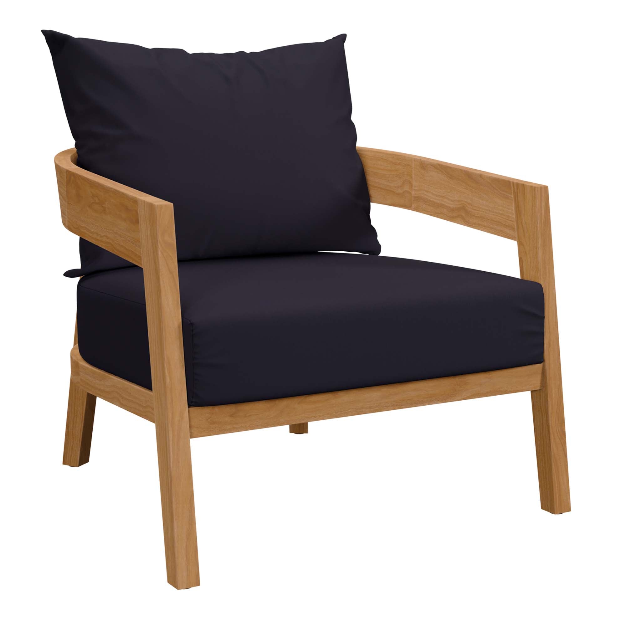 Brisbane 3-Piece Teak Wood Outdoor Patio Set by Modway