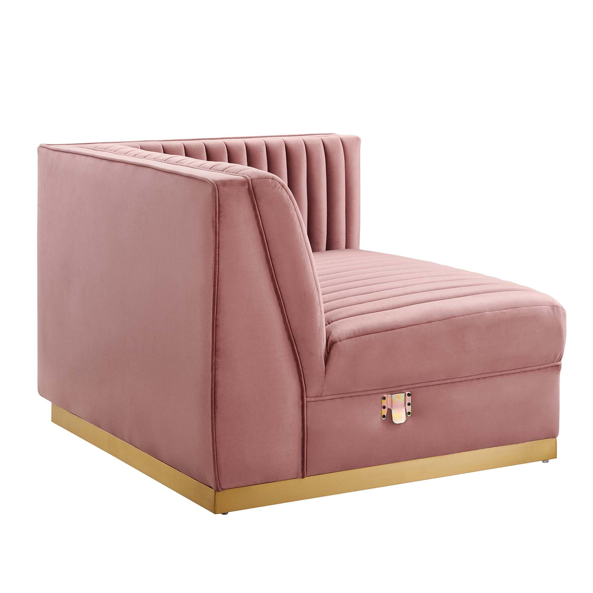 Sanguine Channel Tufted Performance Velvet 6-Piece Modular Sectional Sofa by Modway
