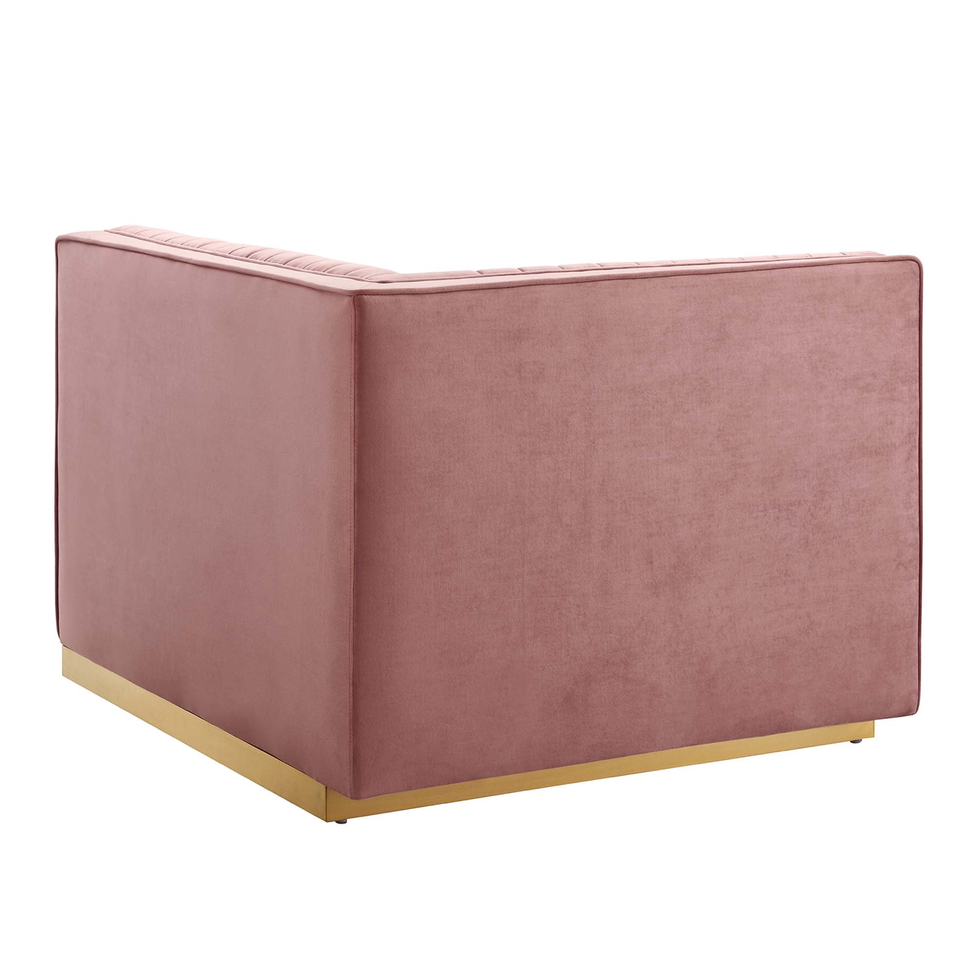 Sanguine Channel Tufted Performance Velvet 6-Piece Modular Sectional Sofa by Modway
