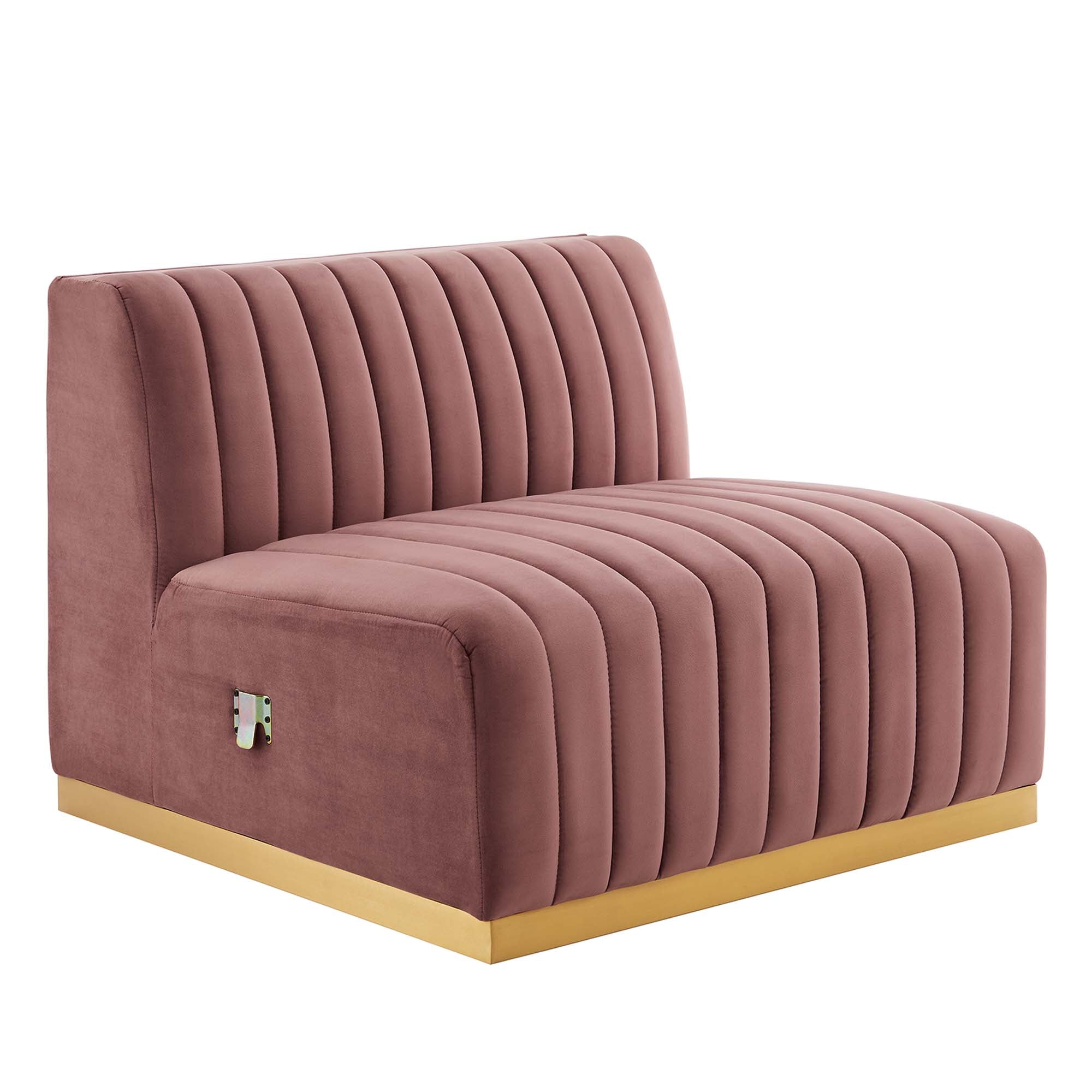 Conjure Channel Tufted Performance Velvet 4-Piece Sofa by Modway