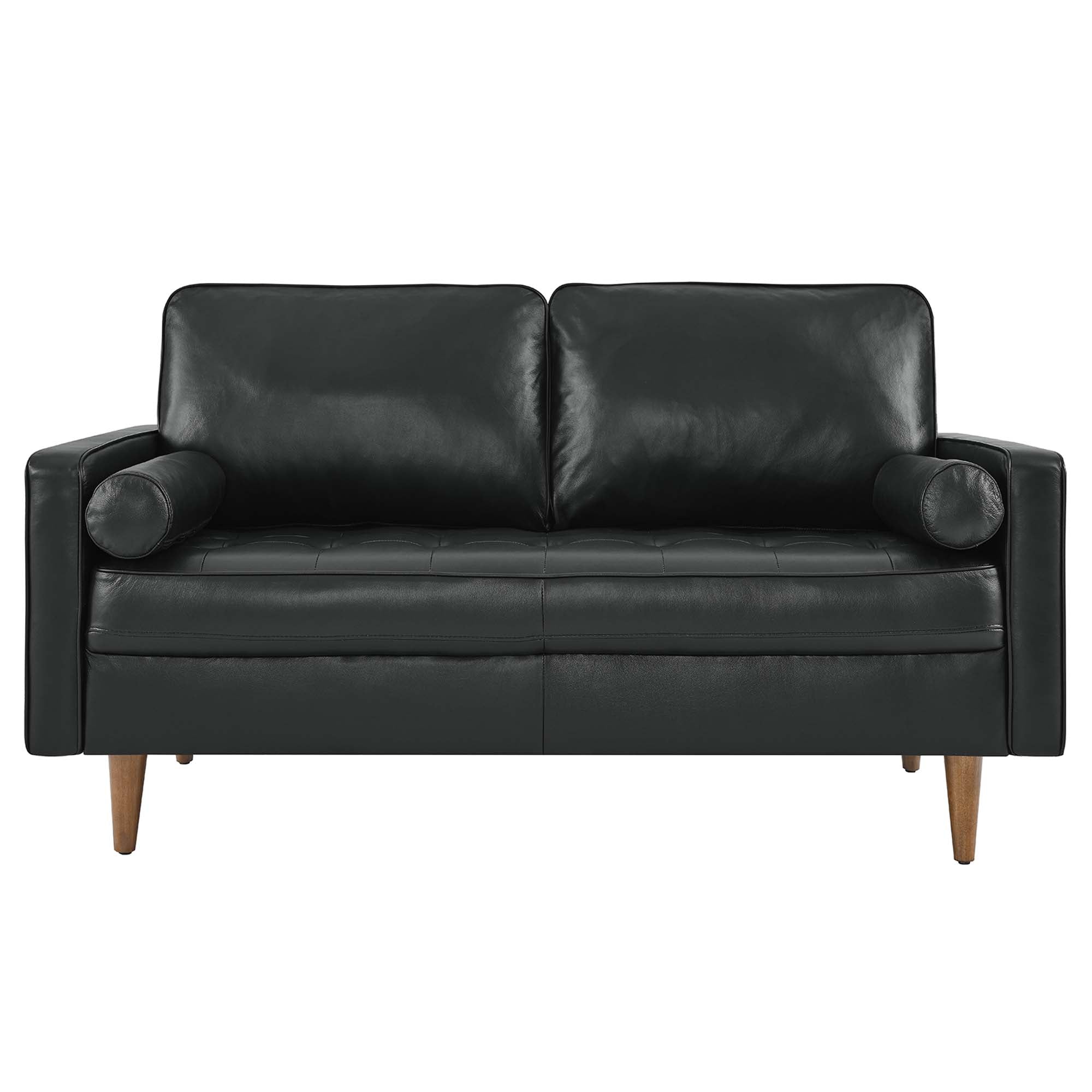 Valour Leather Loveseat by Modway
