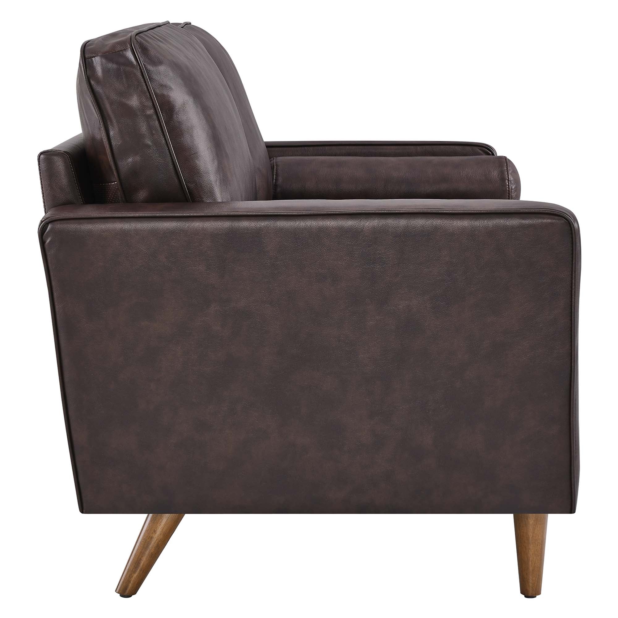 Valour Leather Loveseat by Modway