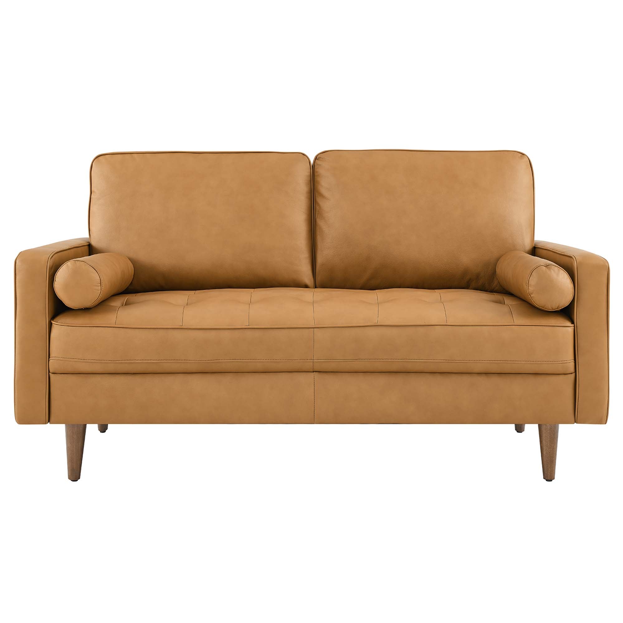 Valour Leather Loveseat by Modway