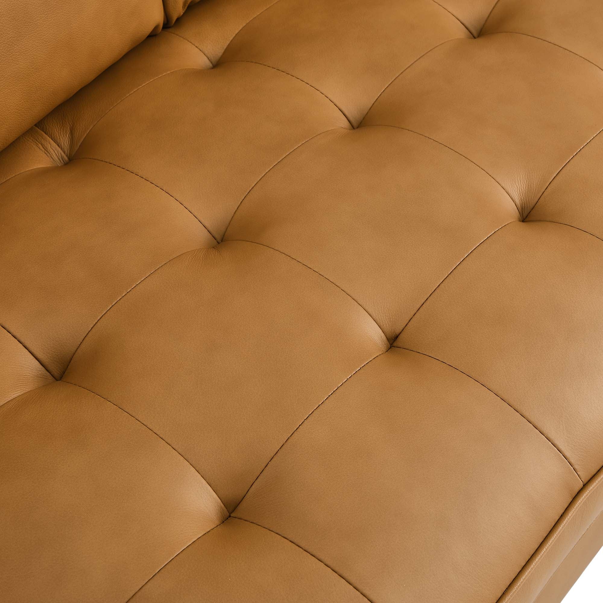 Valour Leather Loveseat by Modway