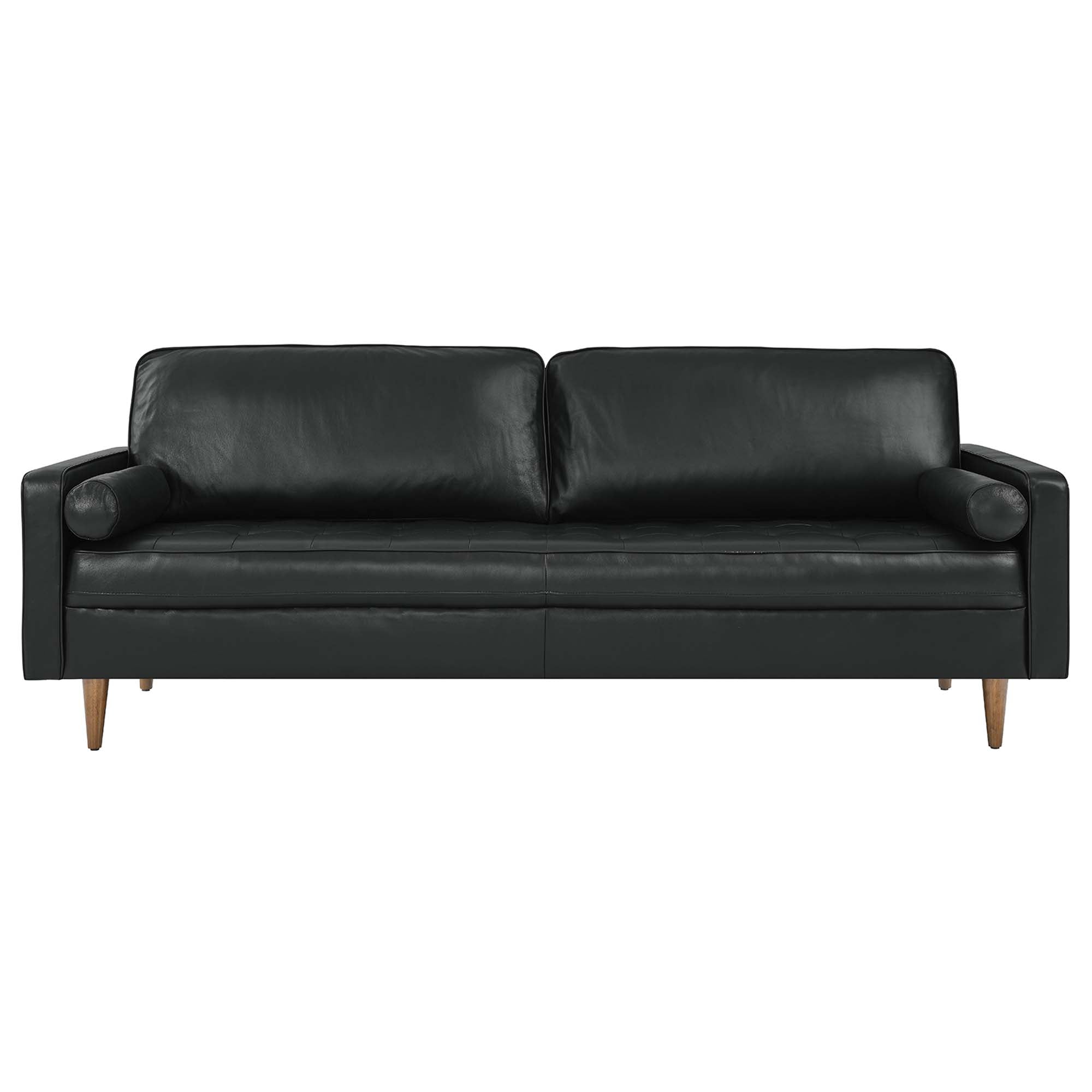 Valour 88" Leather Sofa by Modway