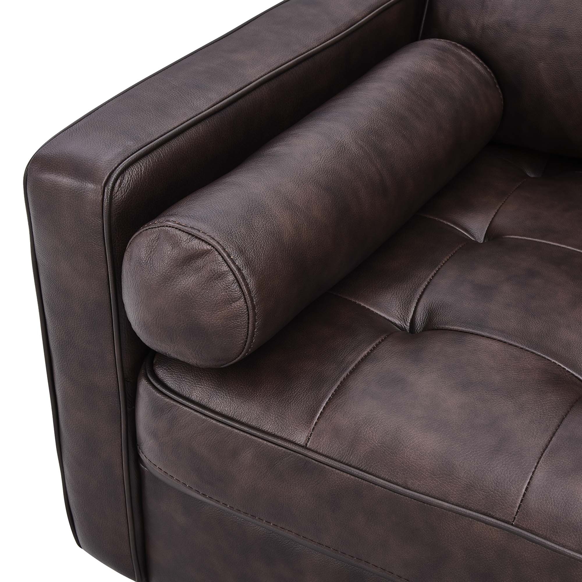 Valour 88" Leather Sofa by Modway