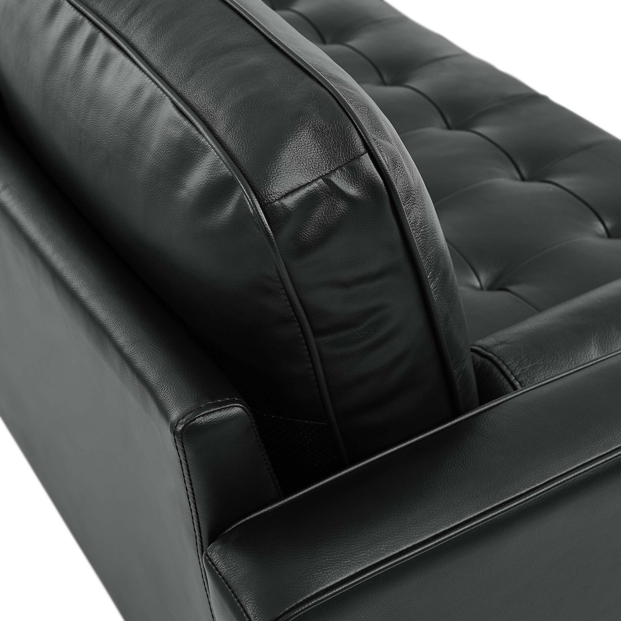 Valour 78" Leather Apartment Sectional Sofa by Modway